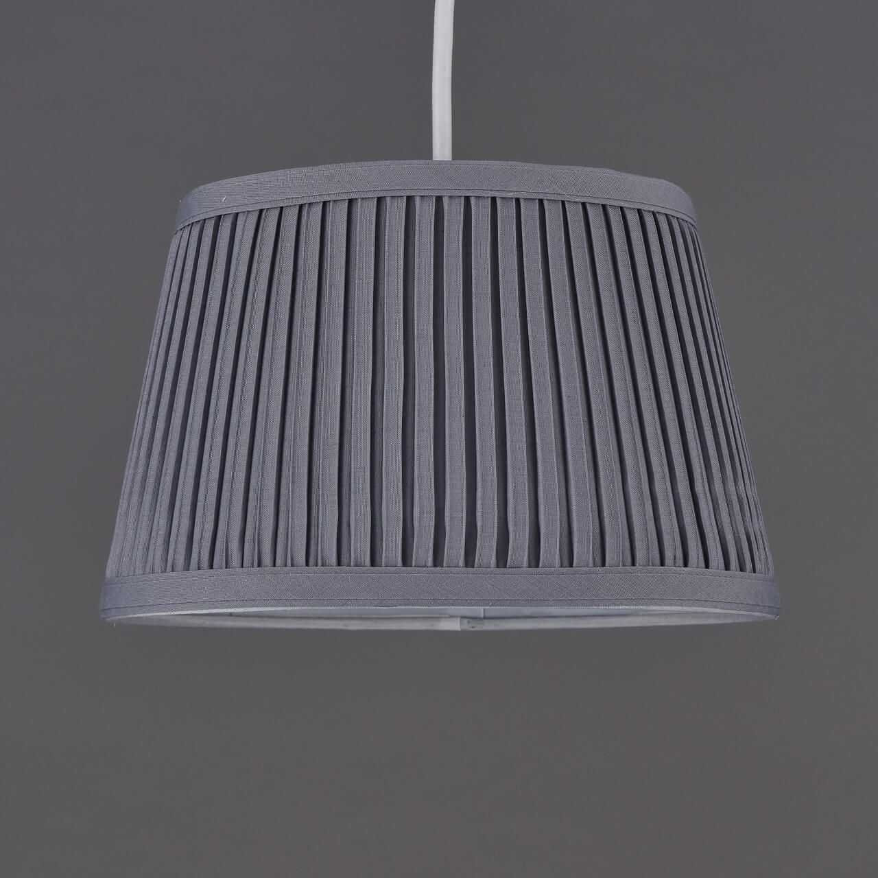 30cm Pleated Grey Shade