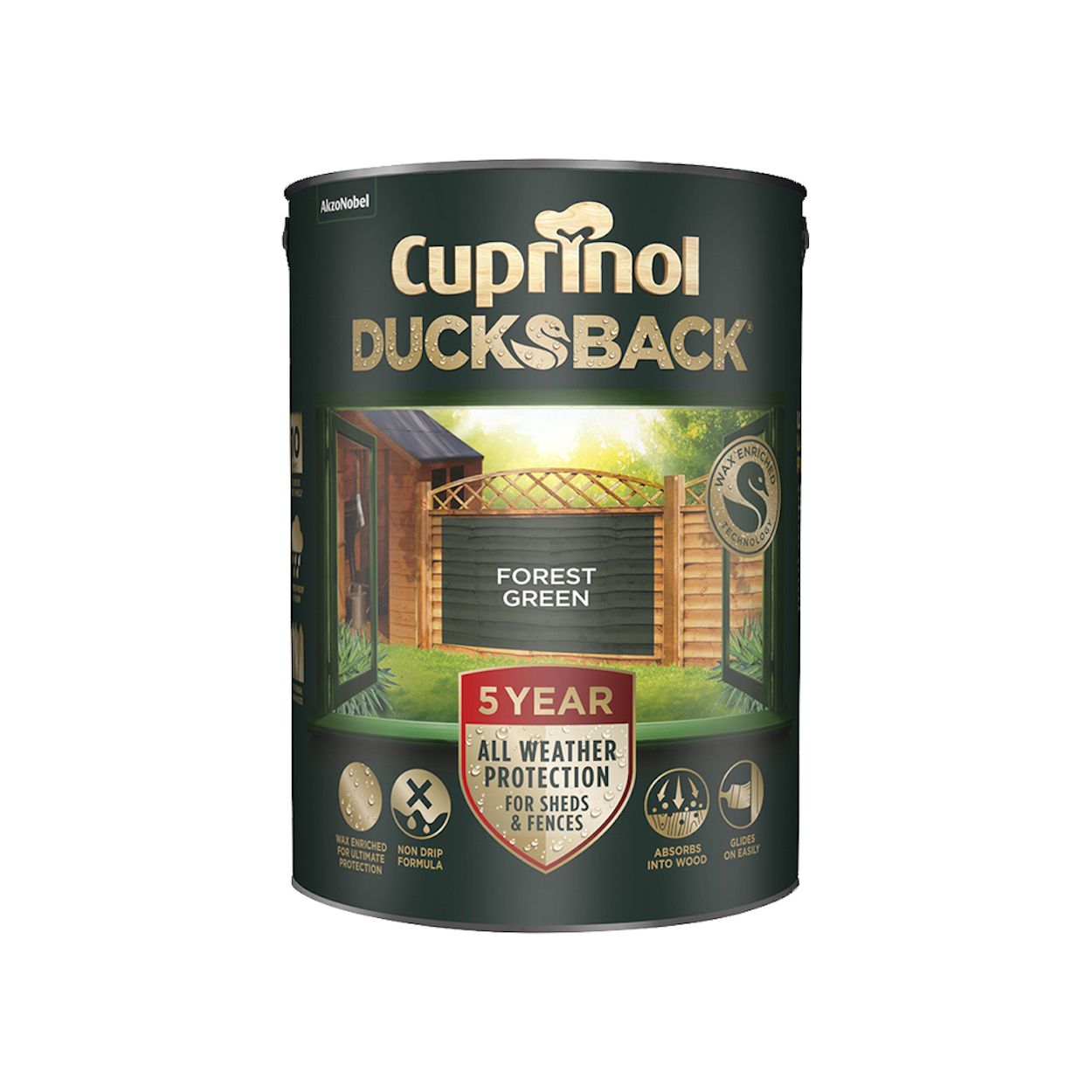 Cuprinol Ducksback Forest Green 5L