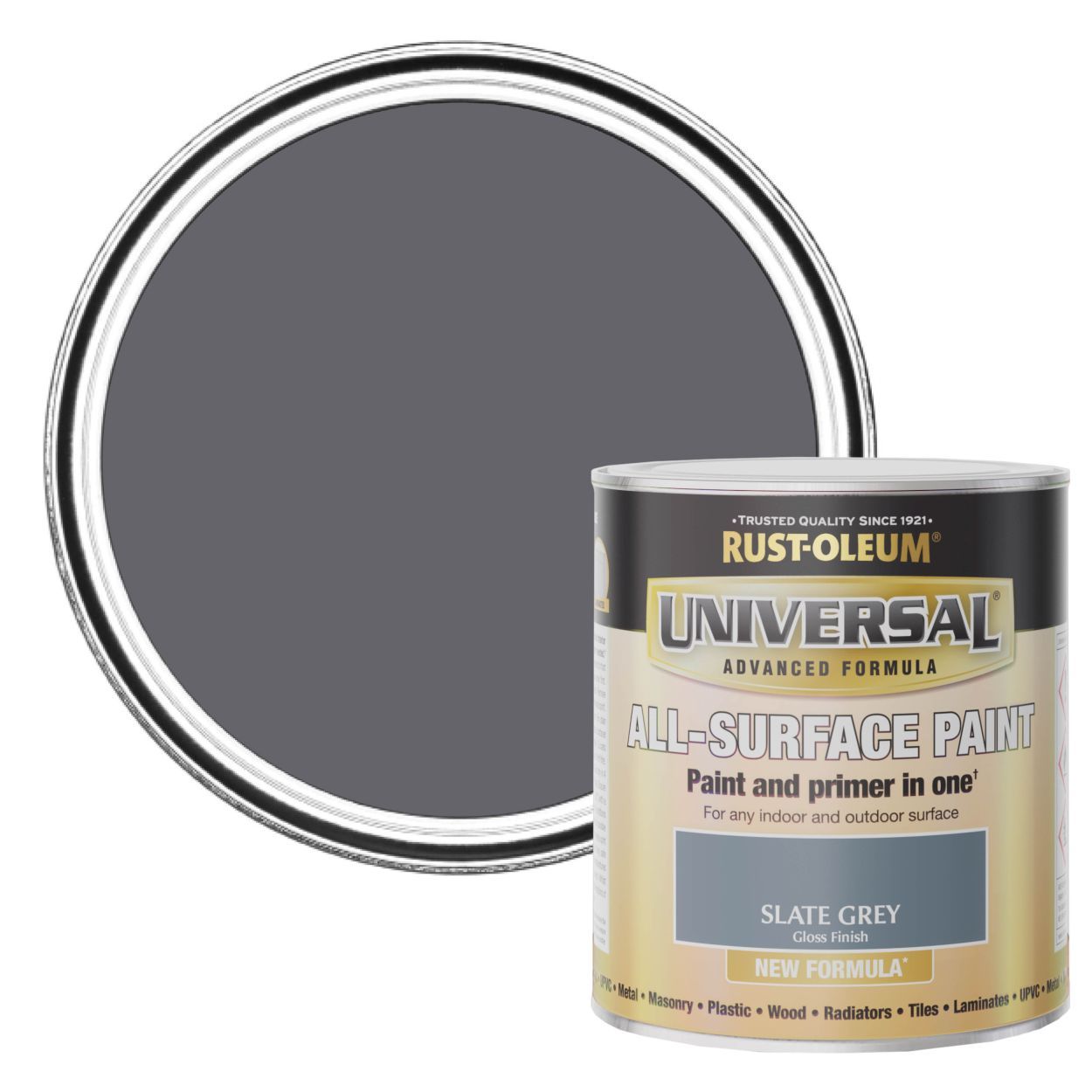Rust-Oleum Universal All-Surface Paint (Brush) Slate Grey
