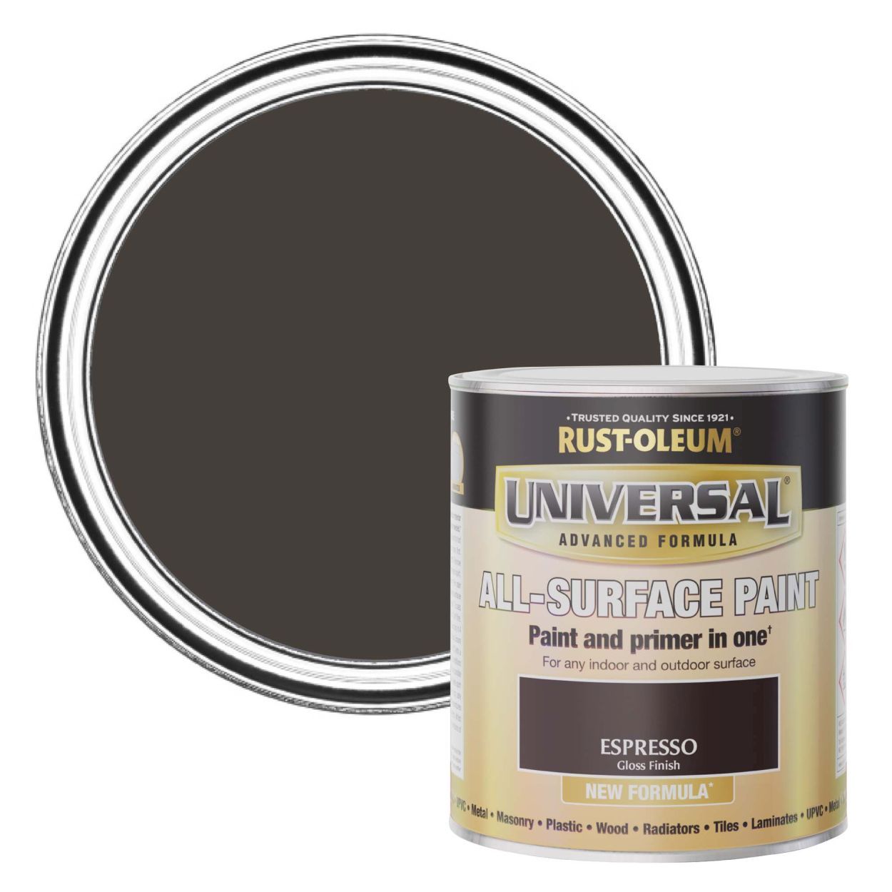 Rust-Oleum Universal All-Surface Paint (Brush) Espresso Brown