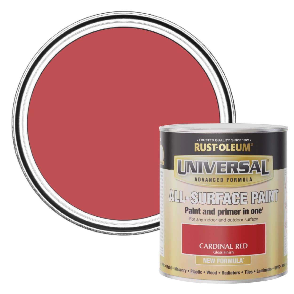 Rust-Oleum Universal All-Surface Paint (Brush) Cardinal Red
