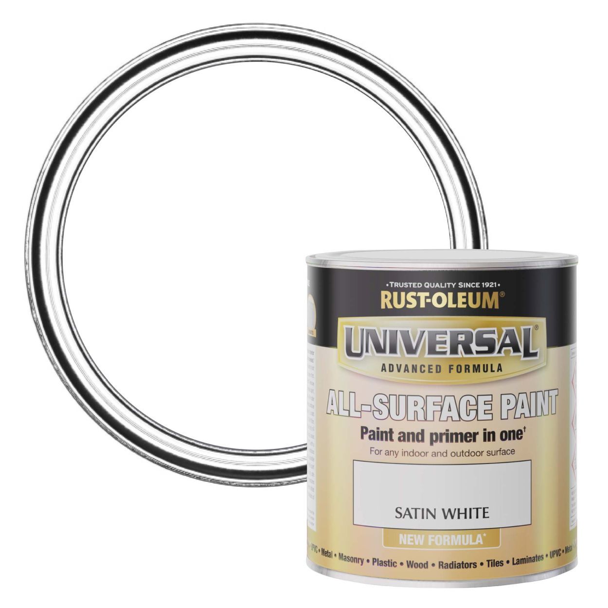 Rust-Oleum Universal All-Surface Paint (Brush) Satin White