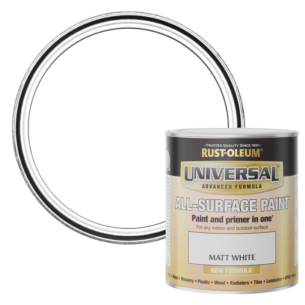 Rust-Oleum Universal All-Surface Paint (Brush) Matt White