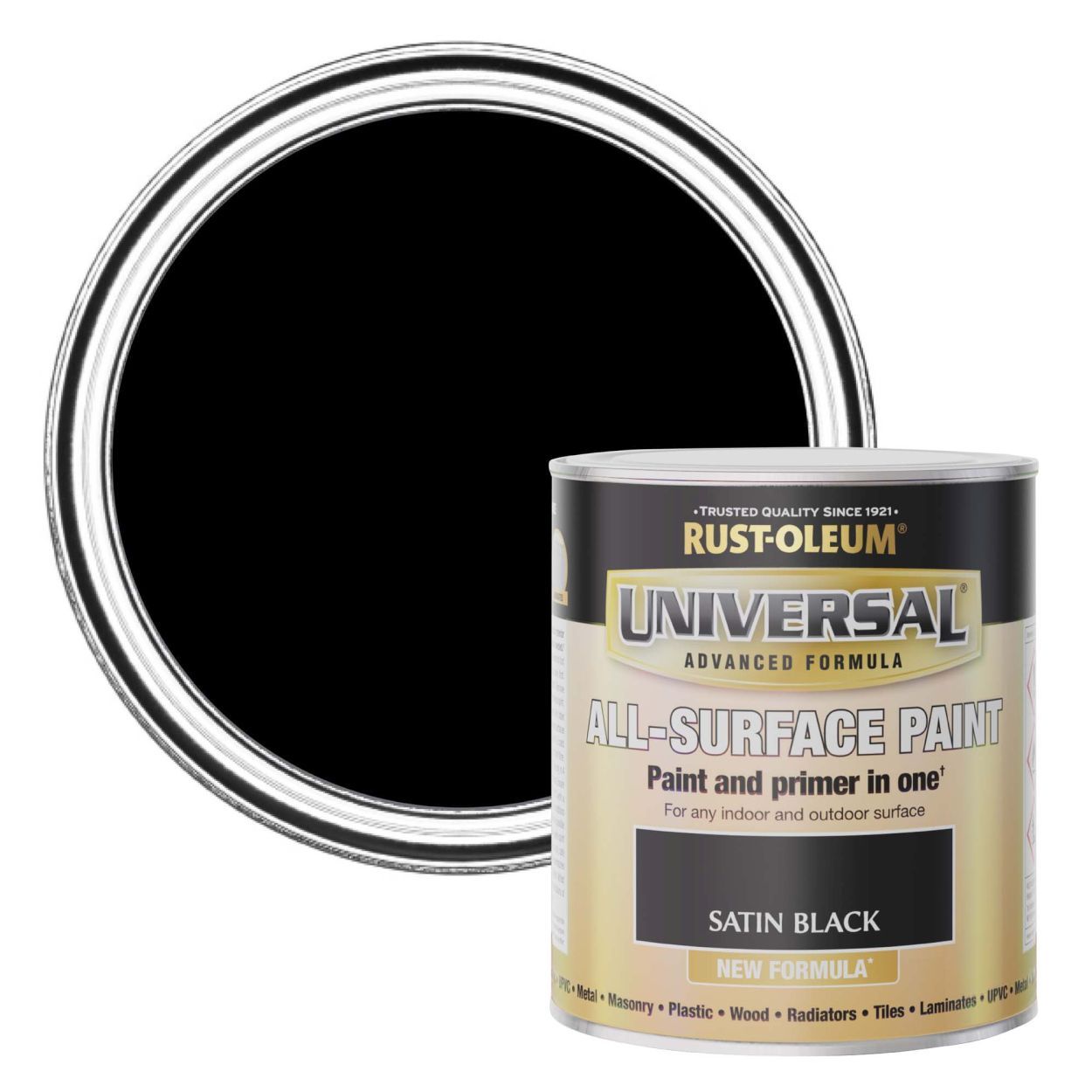 Rust-Oleum Universal All-Surface Paint (Brush) Satin Black