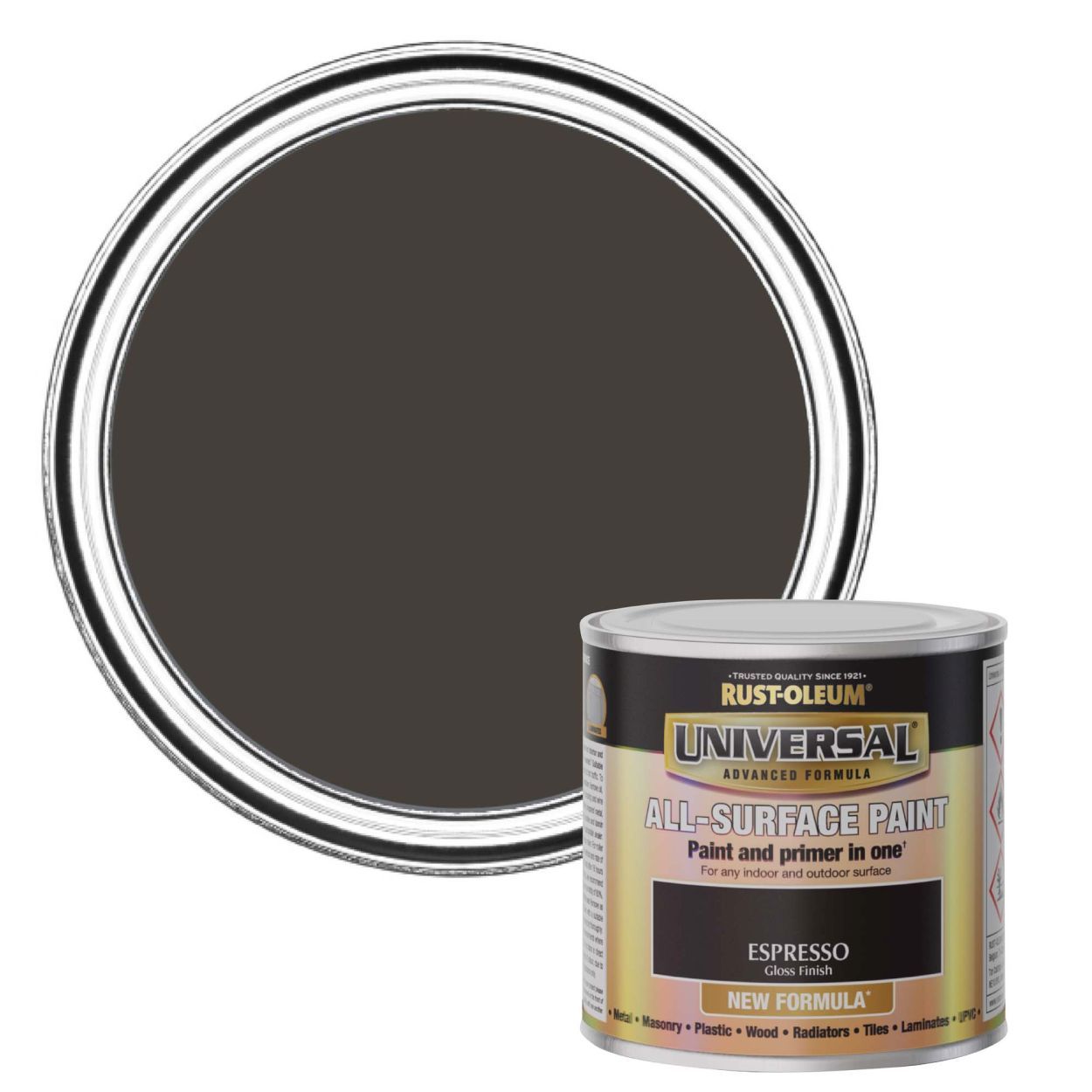 Rust-Oleum Universal All-Surface Paint (Brush) Espresso Brown