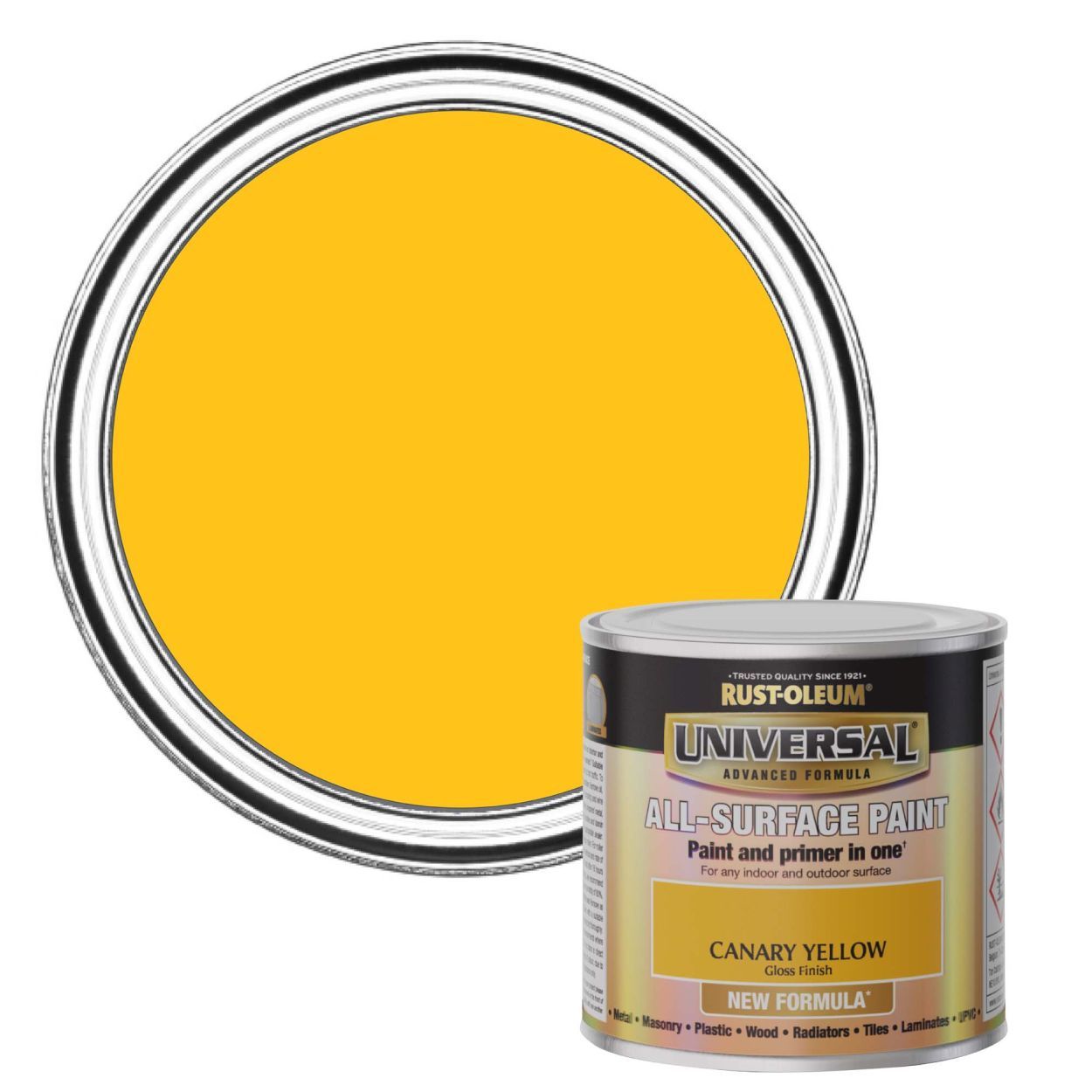 Rust-Oleum Universal All-Surface Paint (Brush) Canary Yellow