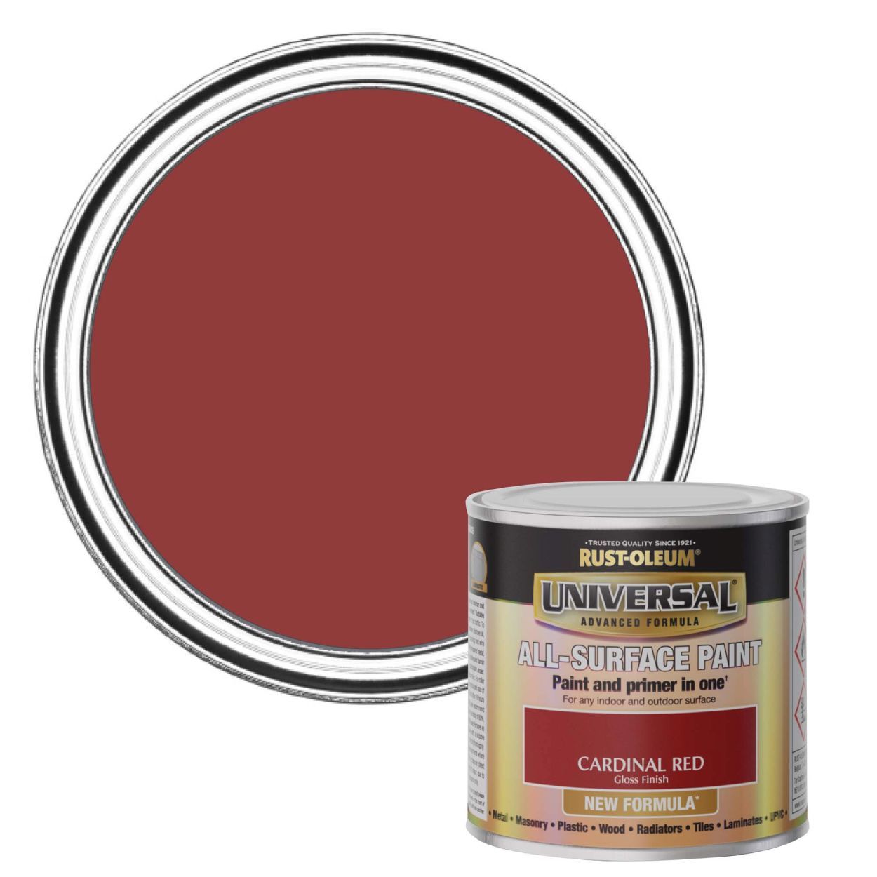 Rust-Oleum Universal All-Surface Paint (Brush) Cardinal Red