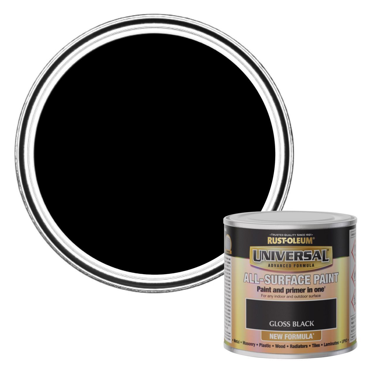 Rust-Oleum Universal All-Surface Paint (Brush) Gloss Black