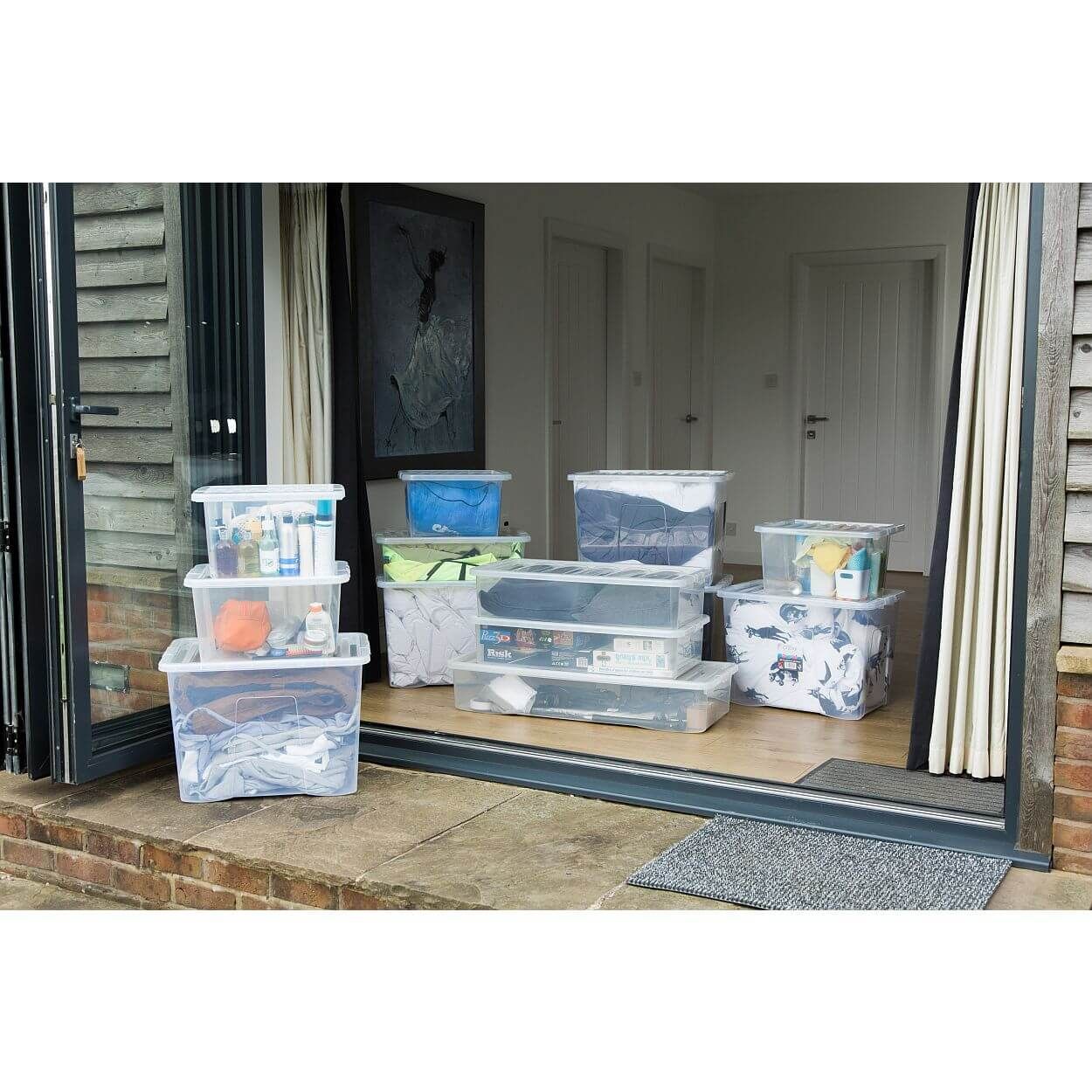 Crystal 42 Litre Plastic Underbed Storage Box and Lid