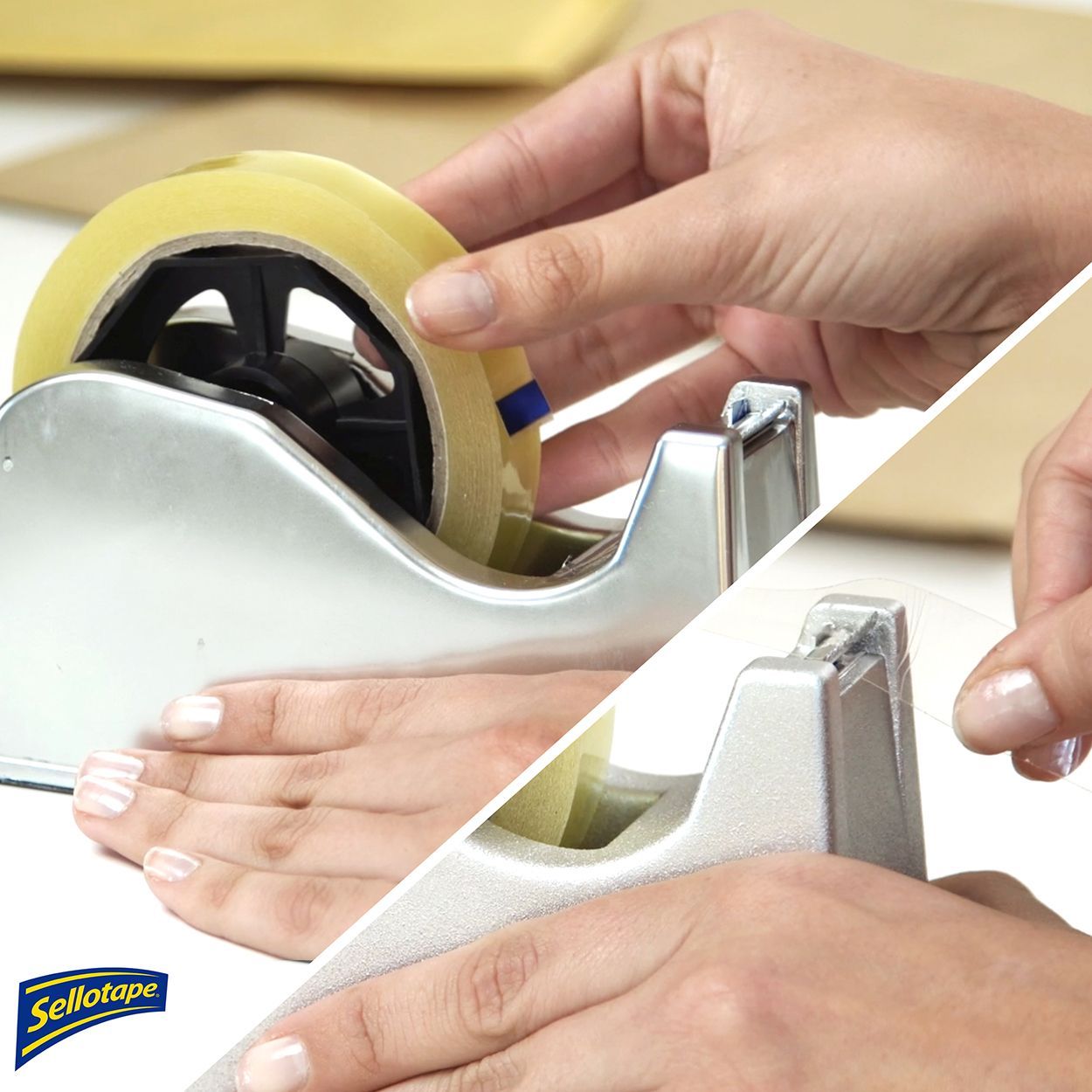 Sellotape Original Golden Sticky Tape - 1 Roll 24mm x 50m