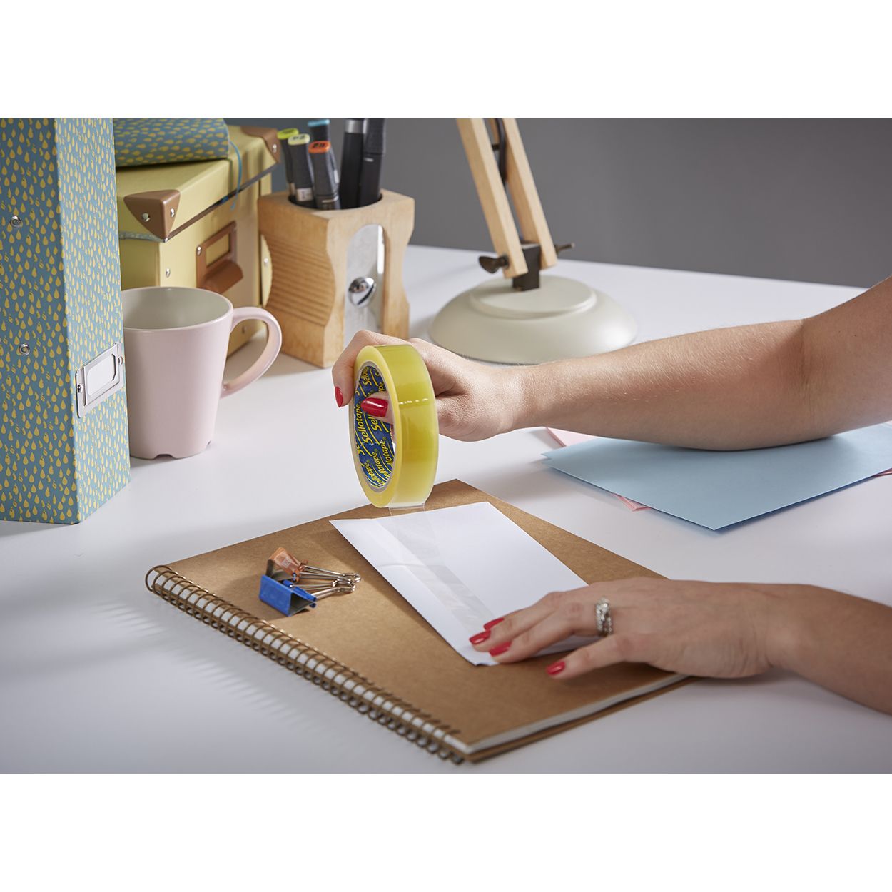 Sellotape Original Golden Sticky Tape - 1 Roll 24mm x 50m