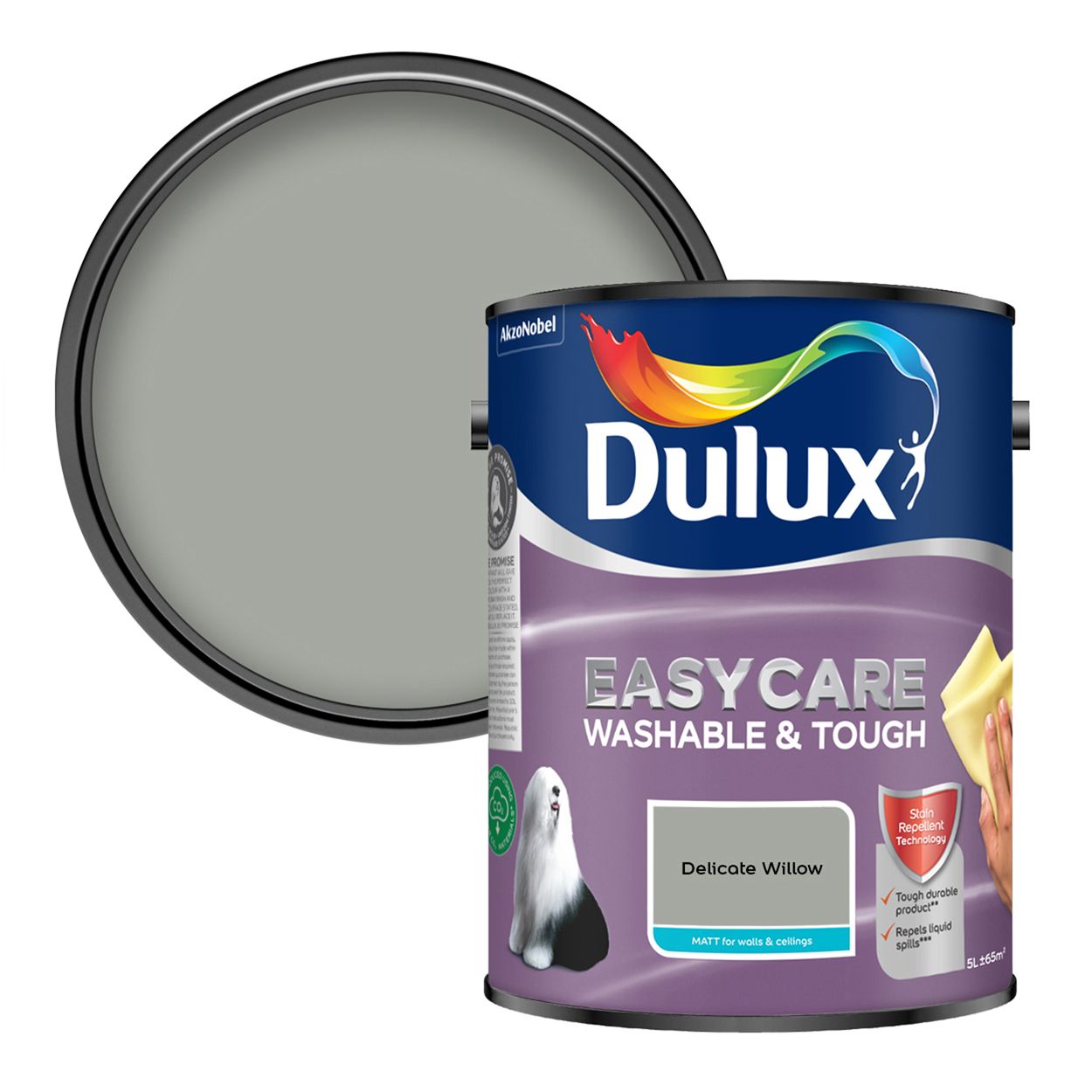 Dulux Easycare Washable & Tough Matt Delicate Willow 5L
