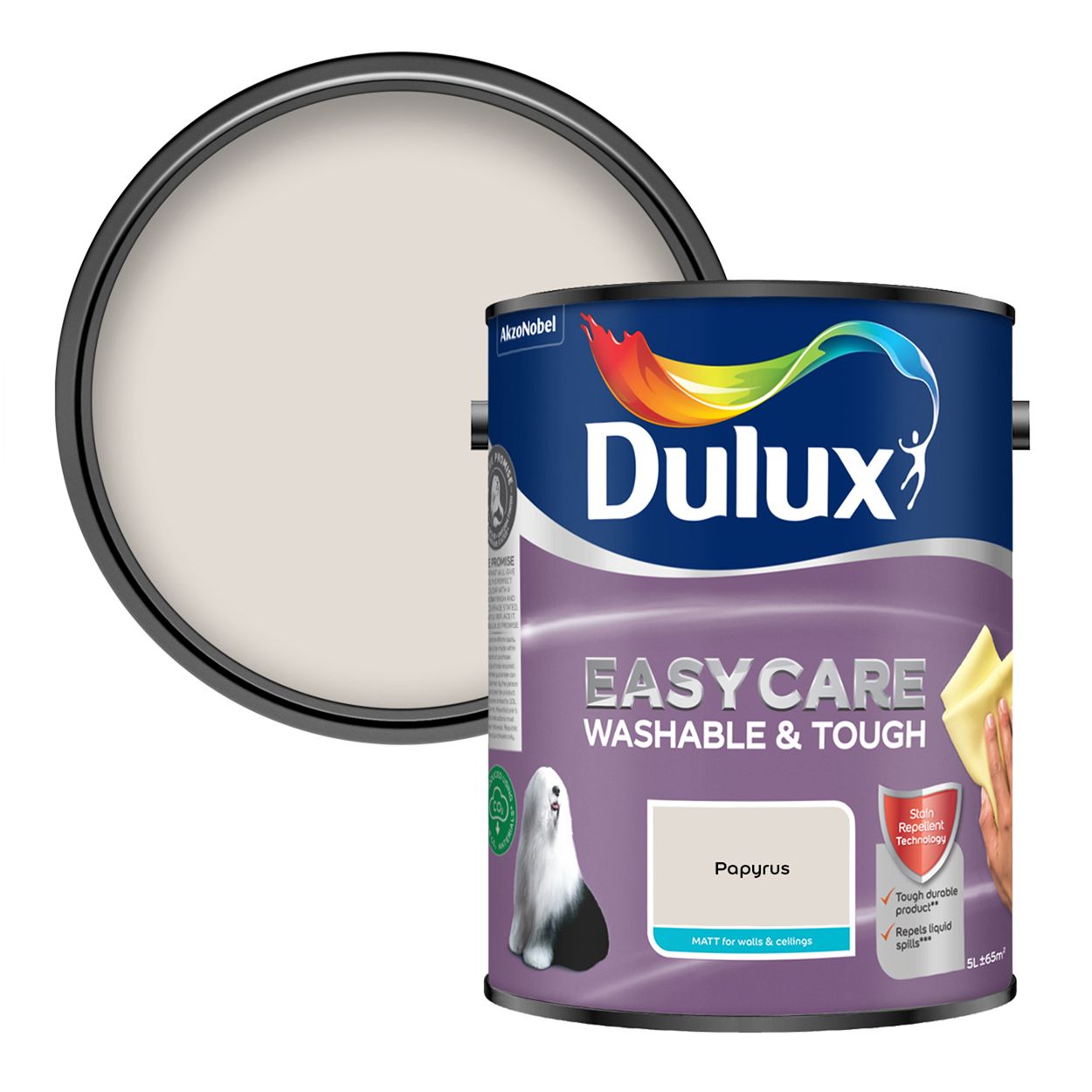 Dulux Easycare Washable & Tough Matt Papyrus 5L