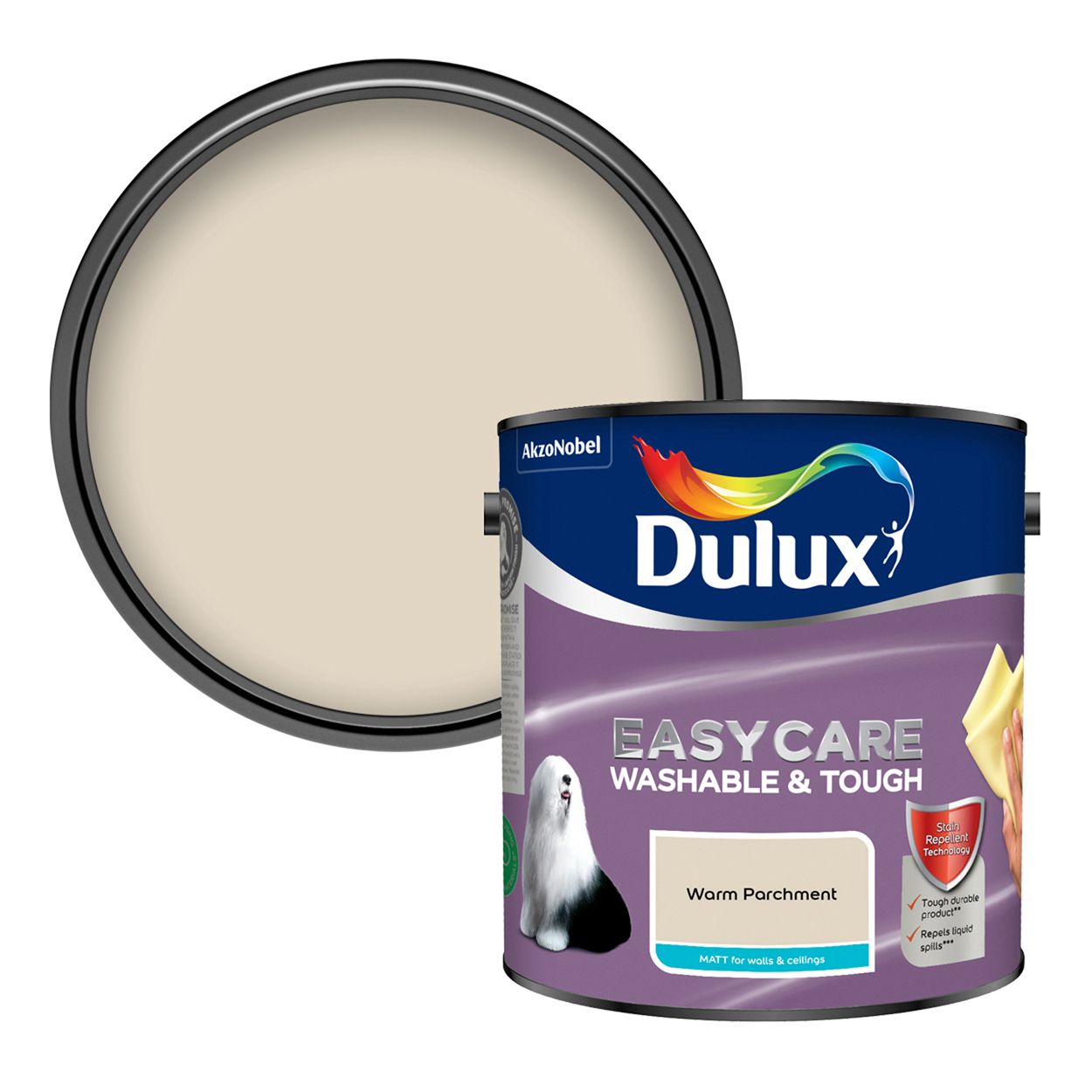 Dulux Easycare Washable & Tough Matt Warm Parchment 2.5L