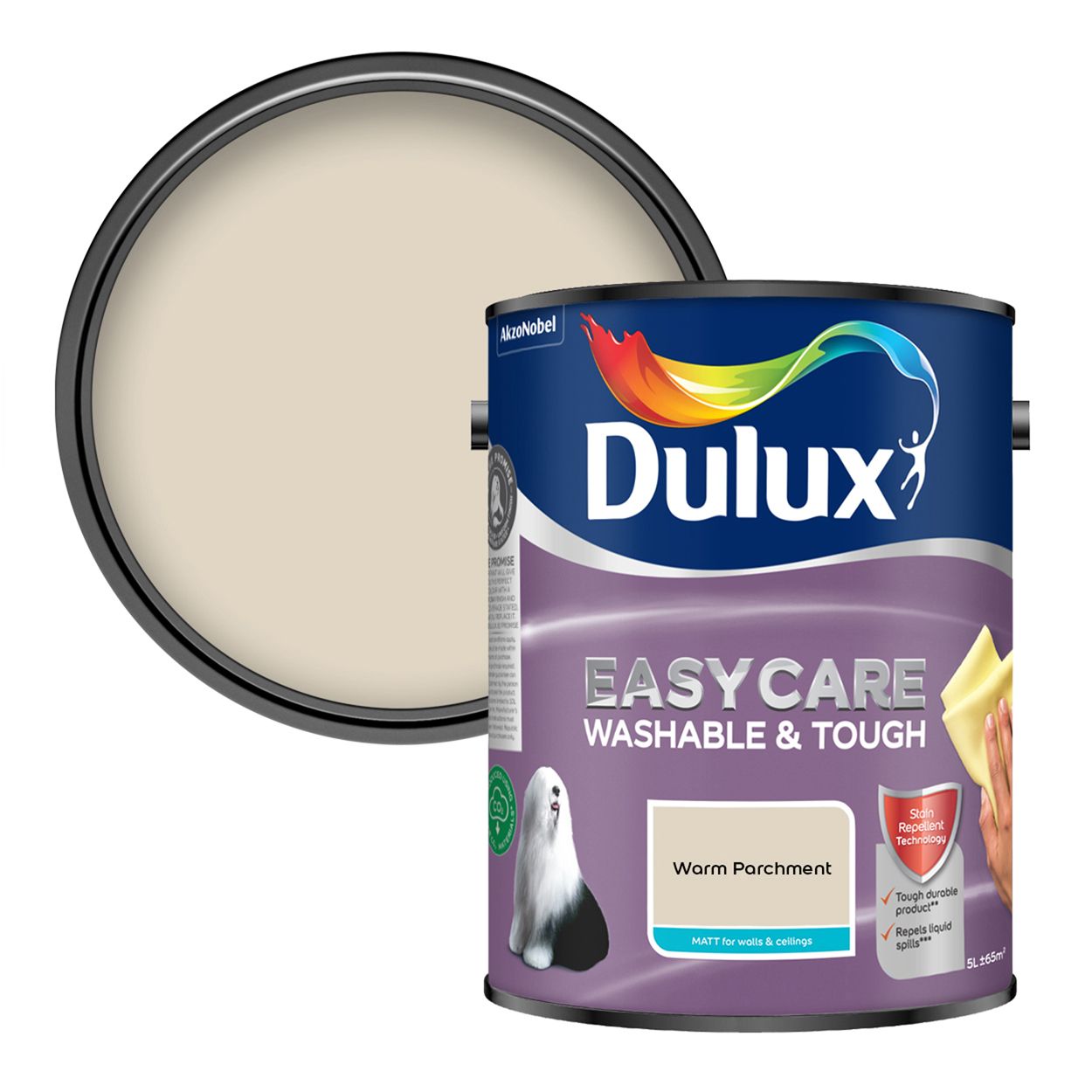 Dulux Easycare Washable & Tough Matt Warm Parchment 5L