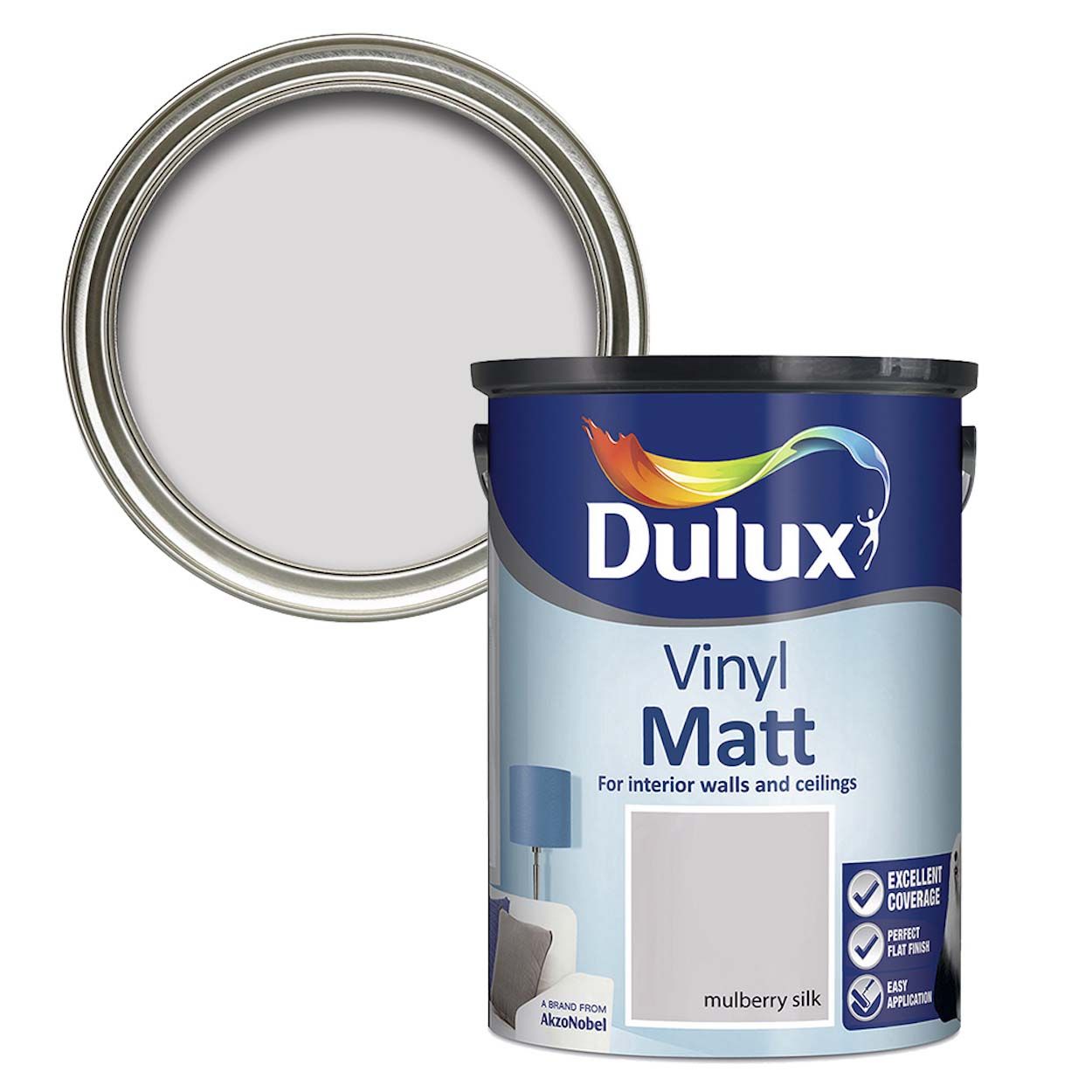 Dulux Vinyl Matt Mulberry Silk 5L