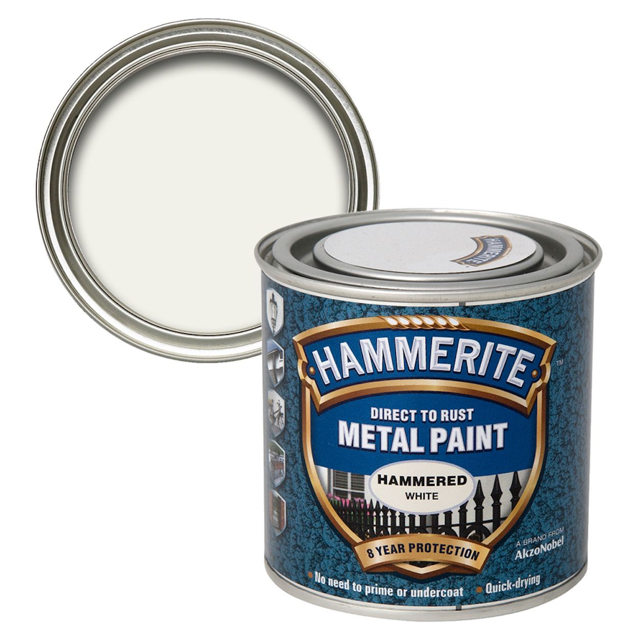 Hammerite Hammered White 750ml