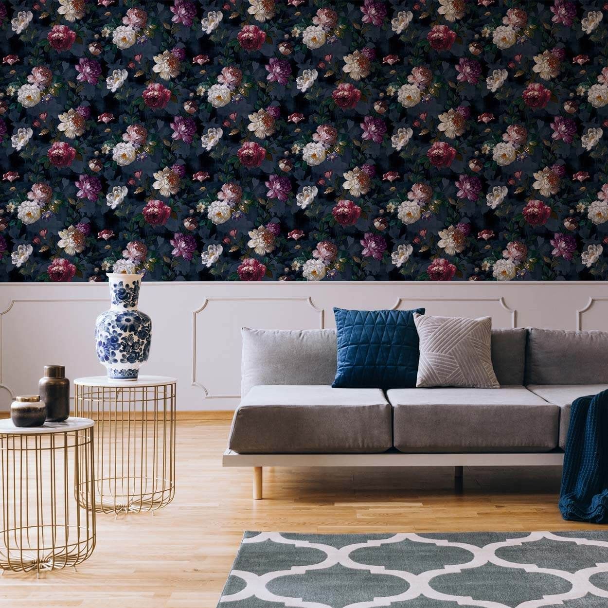 Superfresco Easy Isabelle Navy Wallpaper