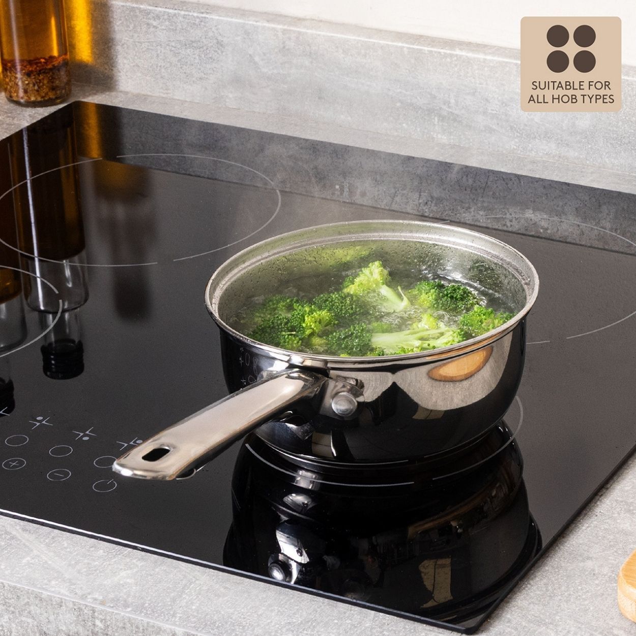 Sabichi 16Cm Saucepan With Glass Lid