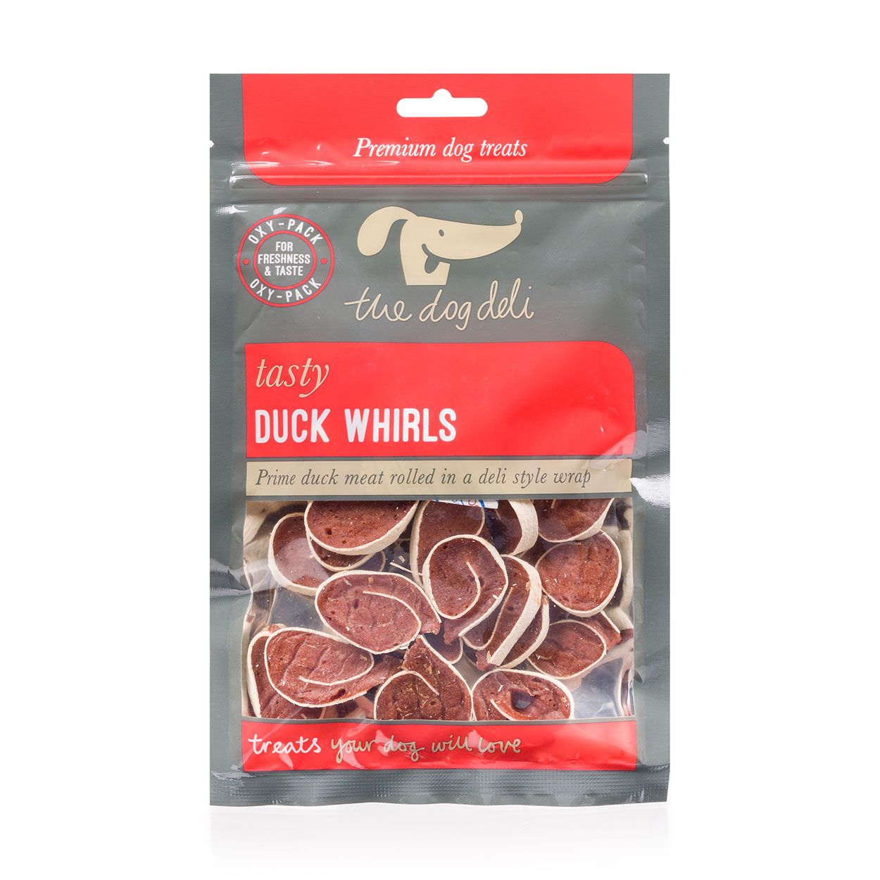 Dog Deli Duck Whirls Dog Treats
