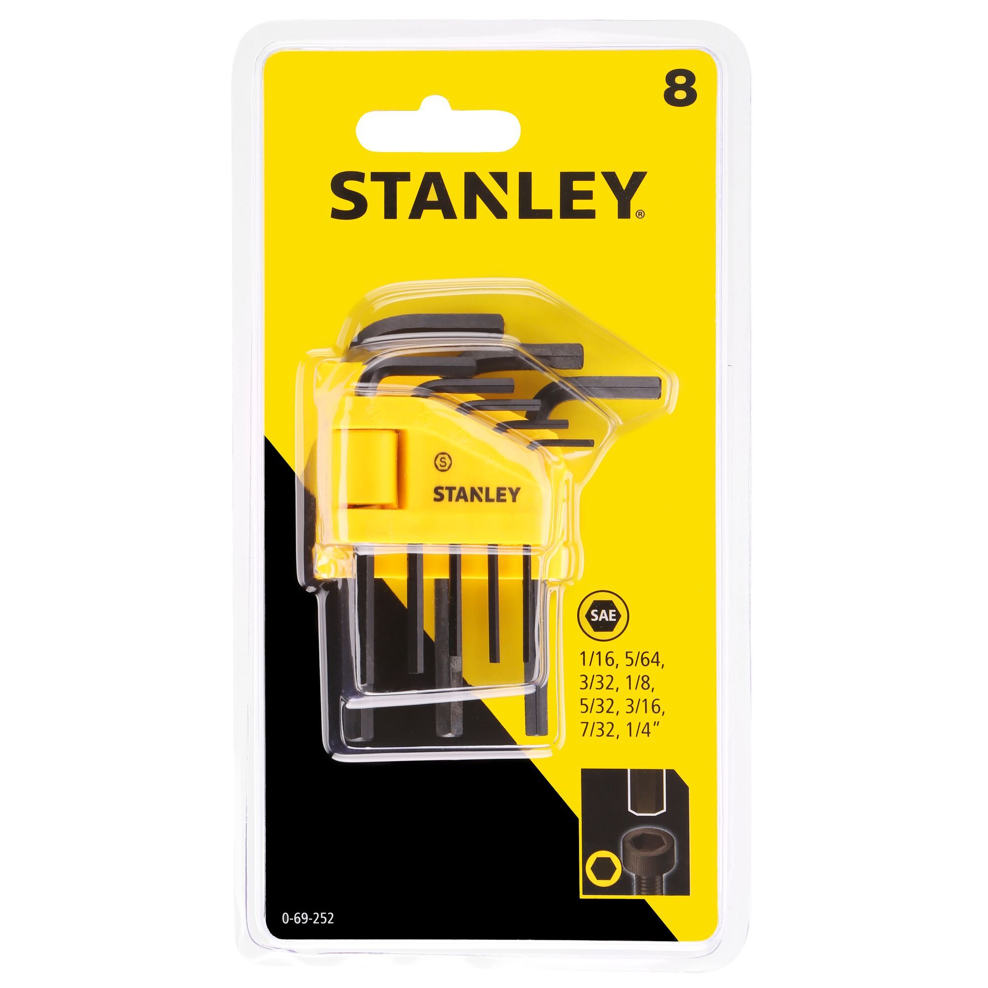 Stanley Hexagon Key Set - 8 Piece