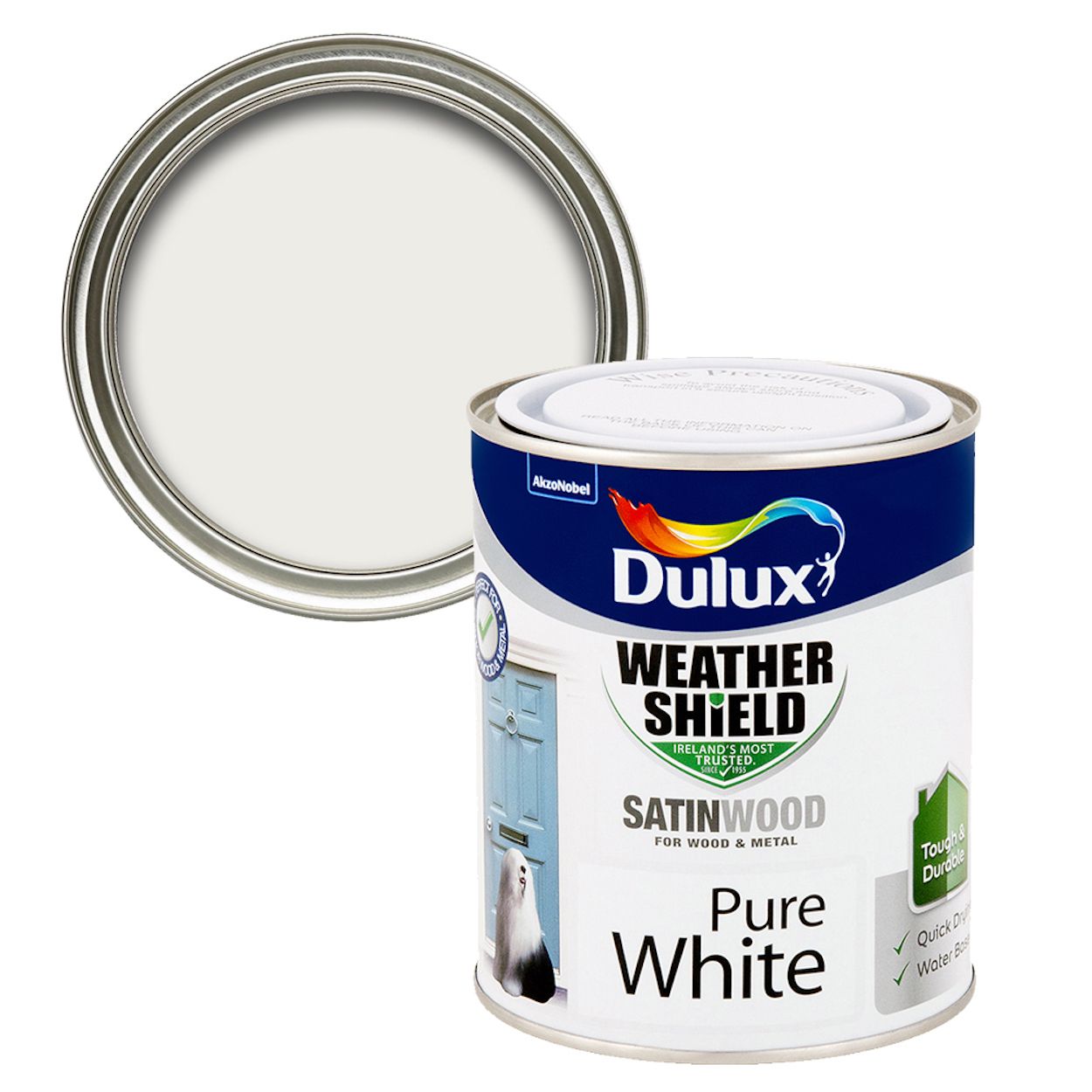 Weathershield Exterior Satinwood Pure White 750ml