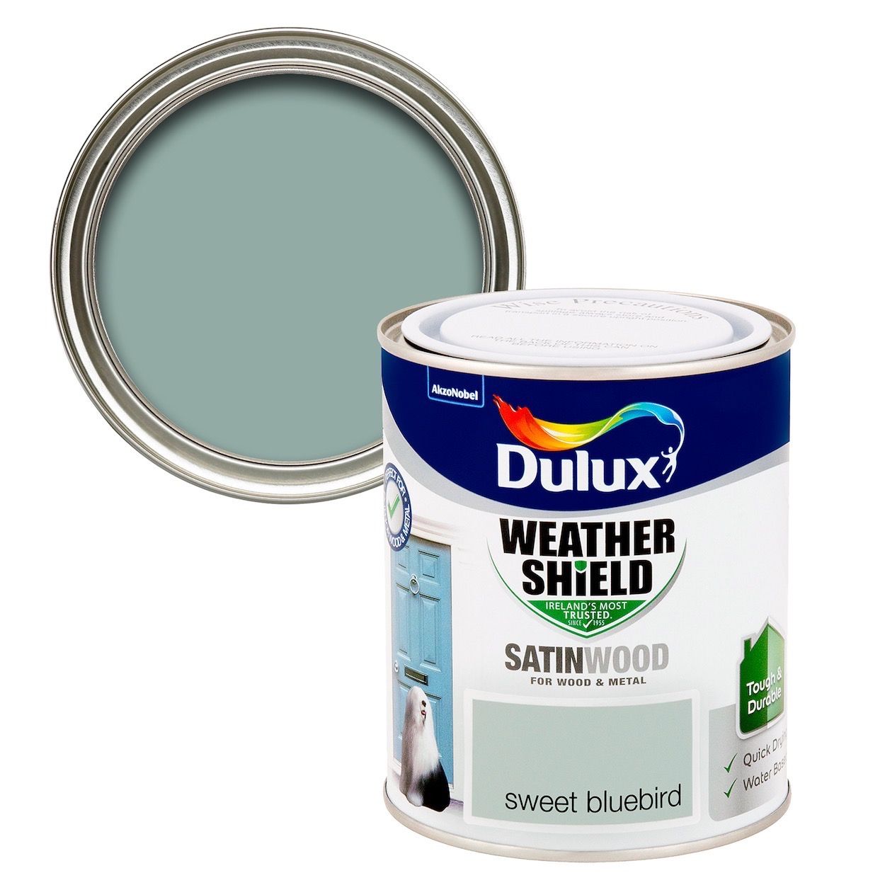 Weathershield Exterior Satinwood Sweet Bluebird 750ml
