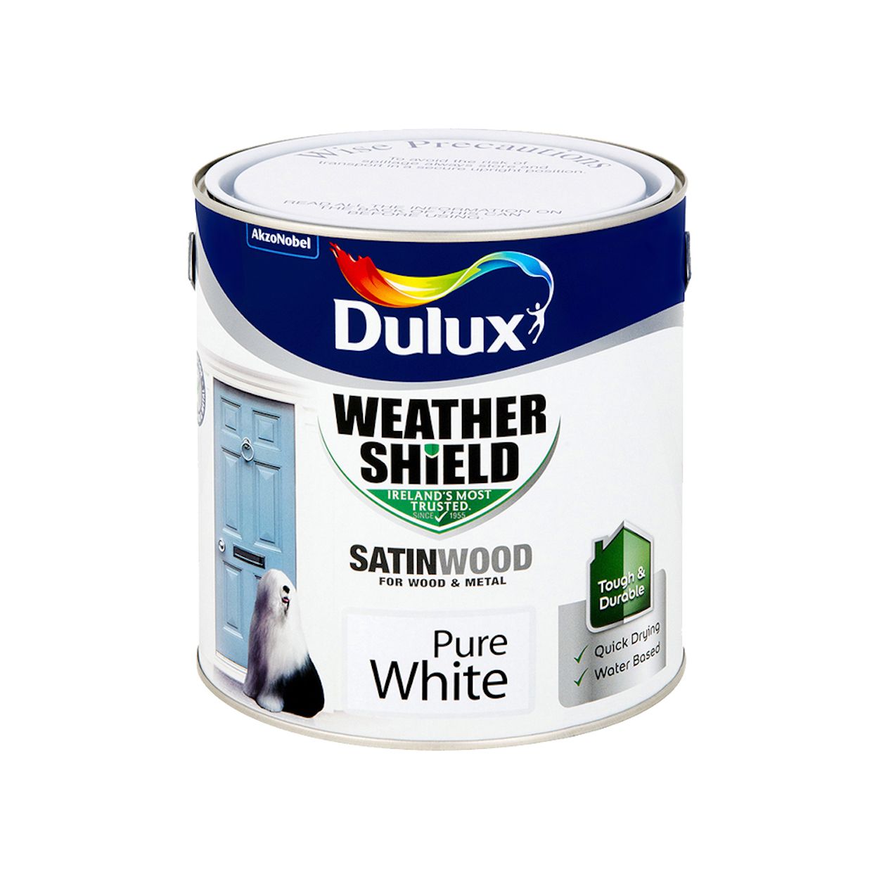 Weathershield Exterior Satinwood Pure White 2.5L