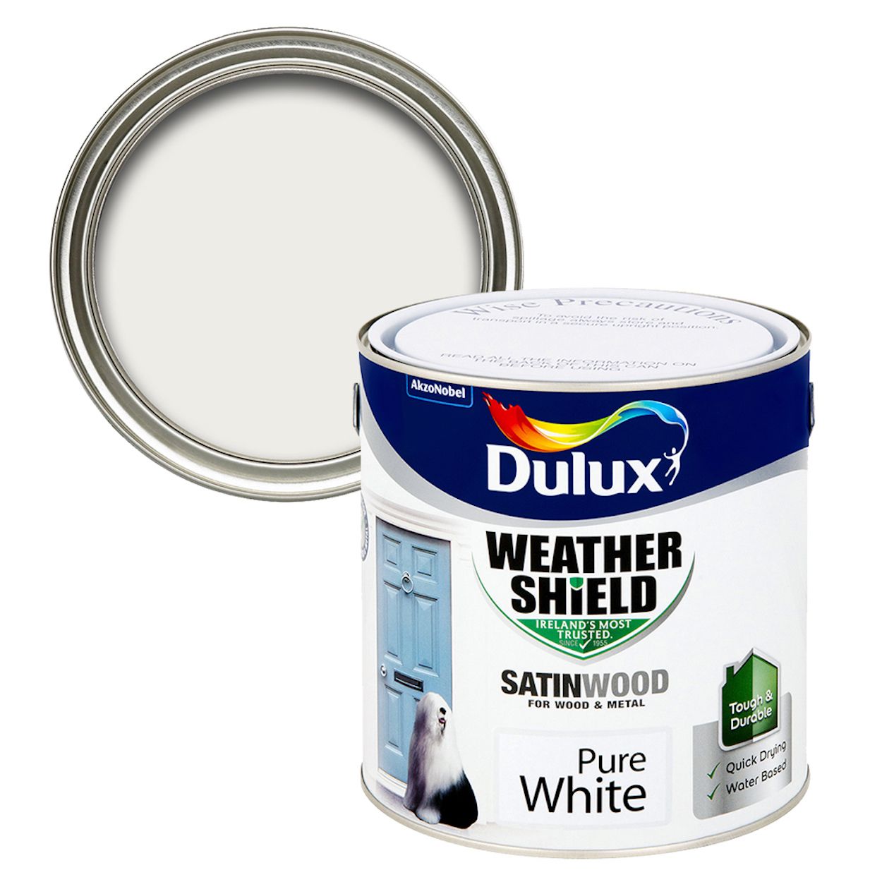 Weathershield Exterior Satinwood Pure White 2.5L