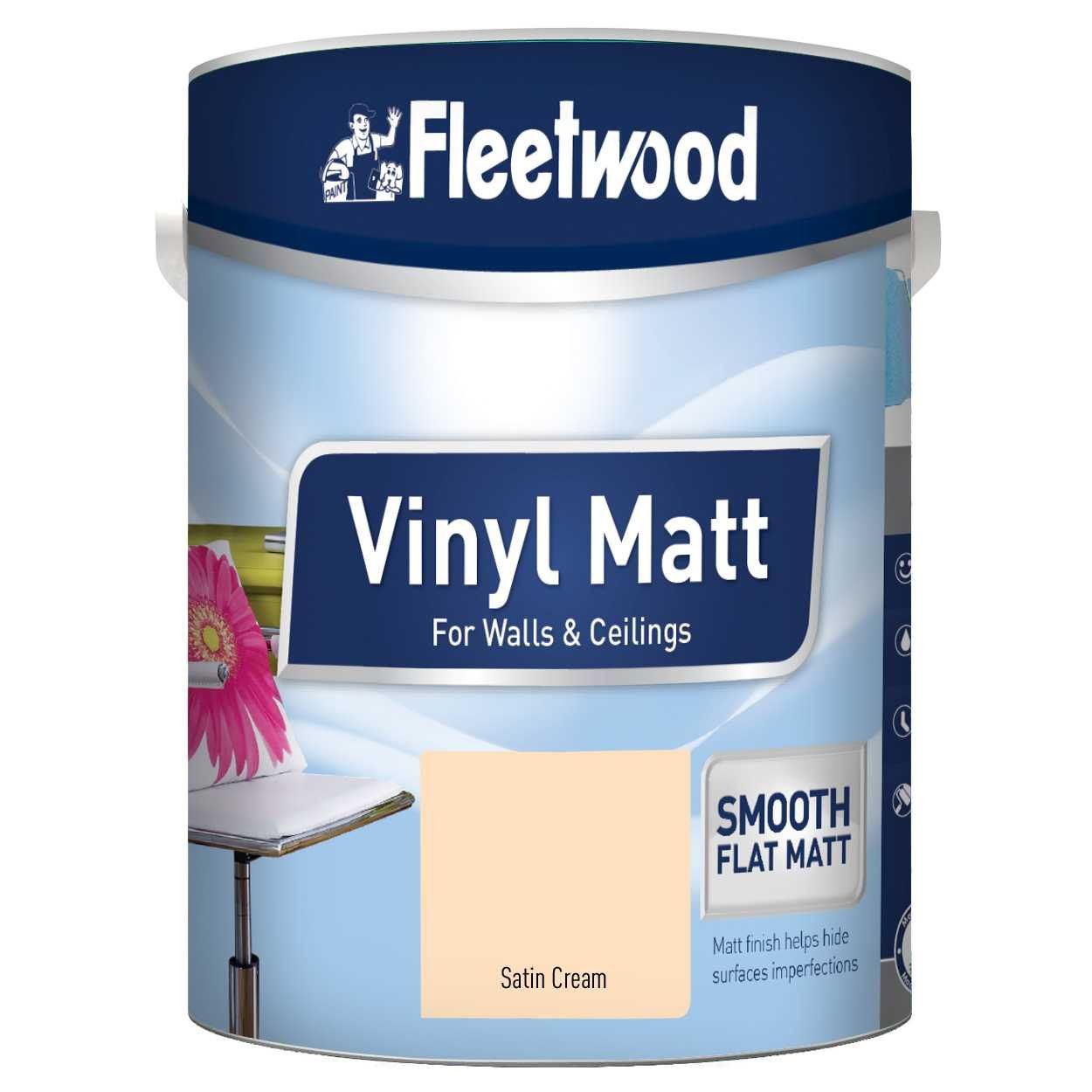 Fleetwood 5Lt Matt Satin Cream