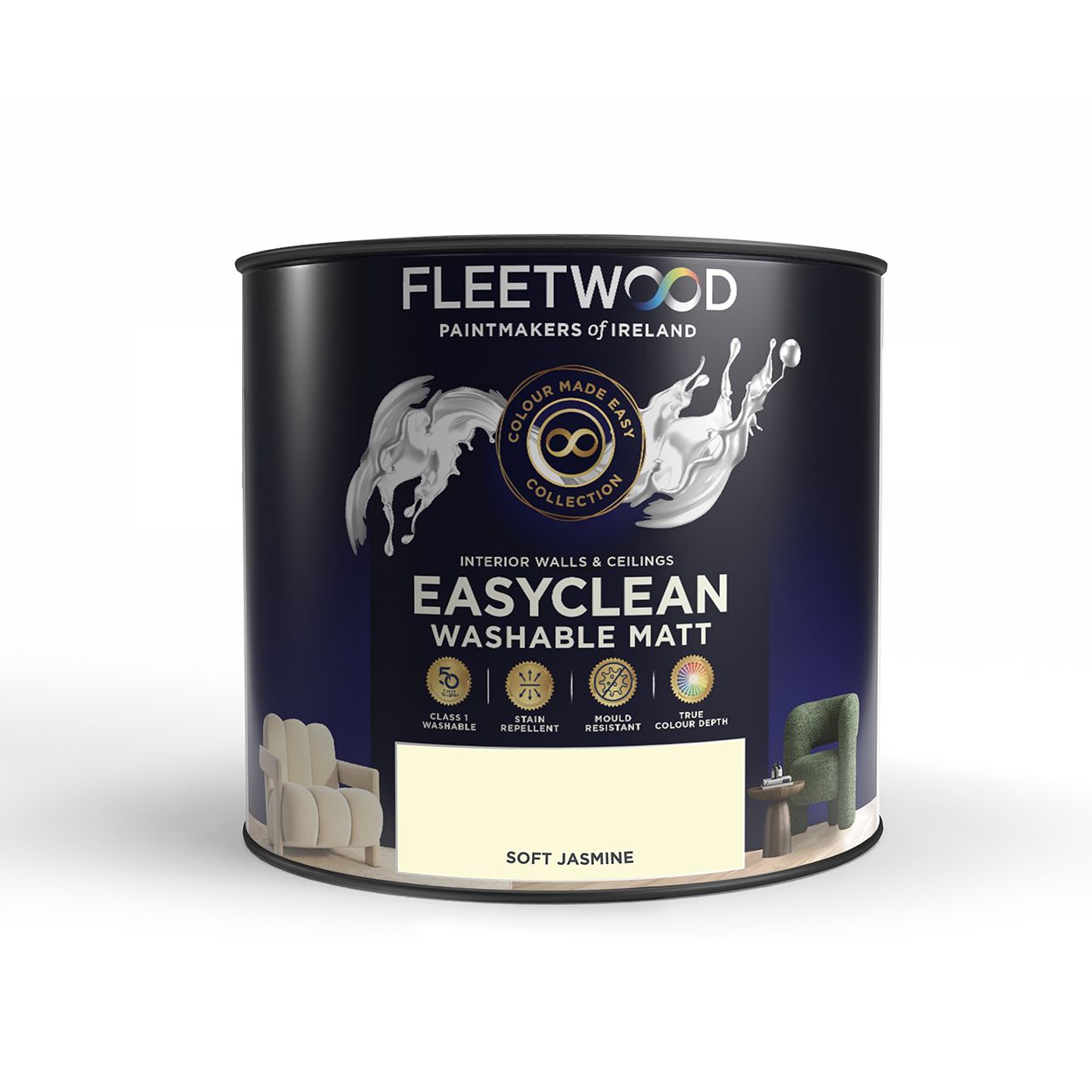 Fleetwood 2.5 Litre Easy Clean Soft Jasmine