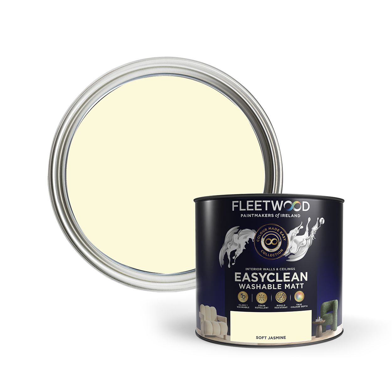 Fleetwood 2.5 Litre Easy Clean Soft Jasmine