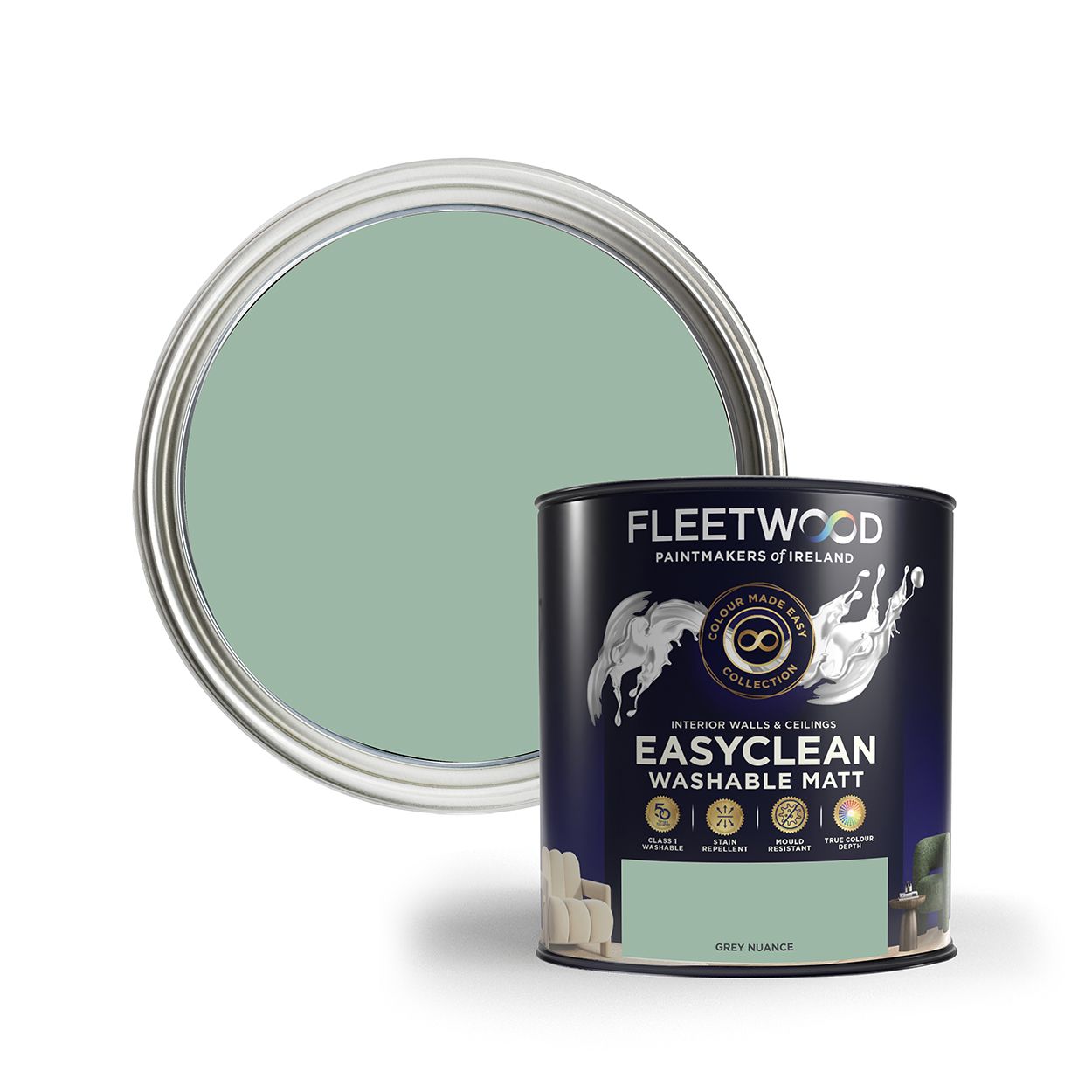 Fleetwood 5 Litre Easy Clean Matt Grey Nuance