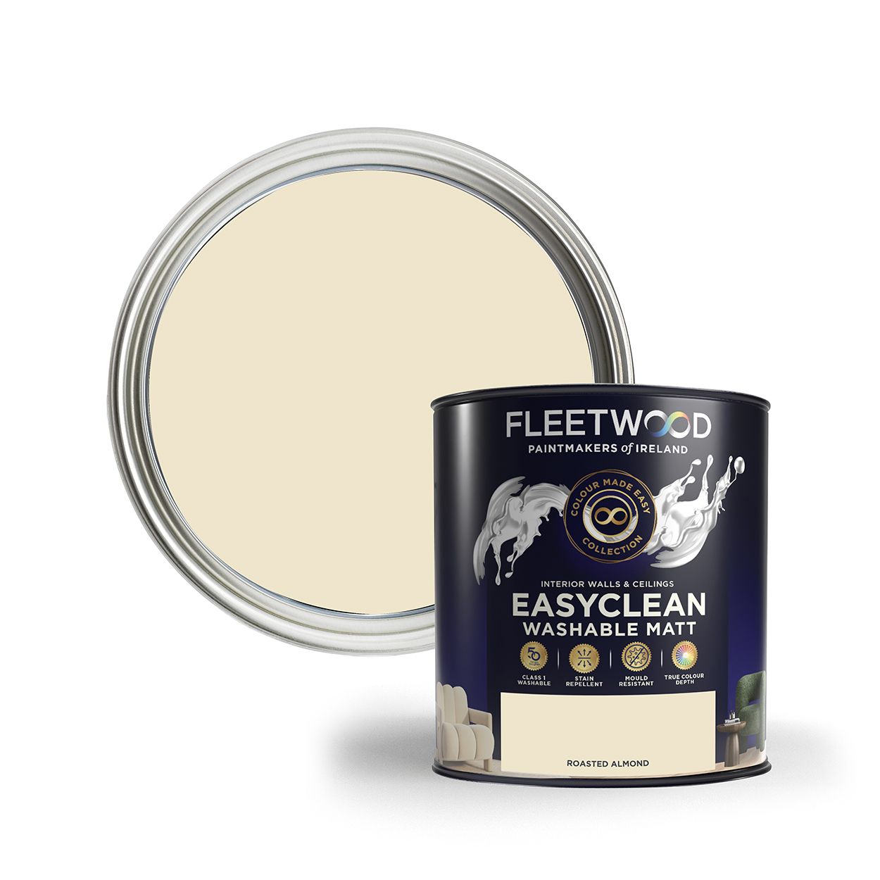 Fleetwood 5 Litre Easy Clean Roasted Almond