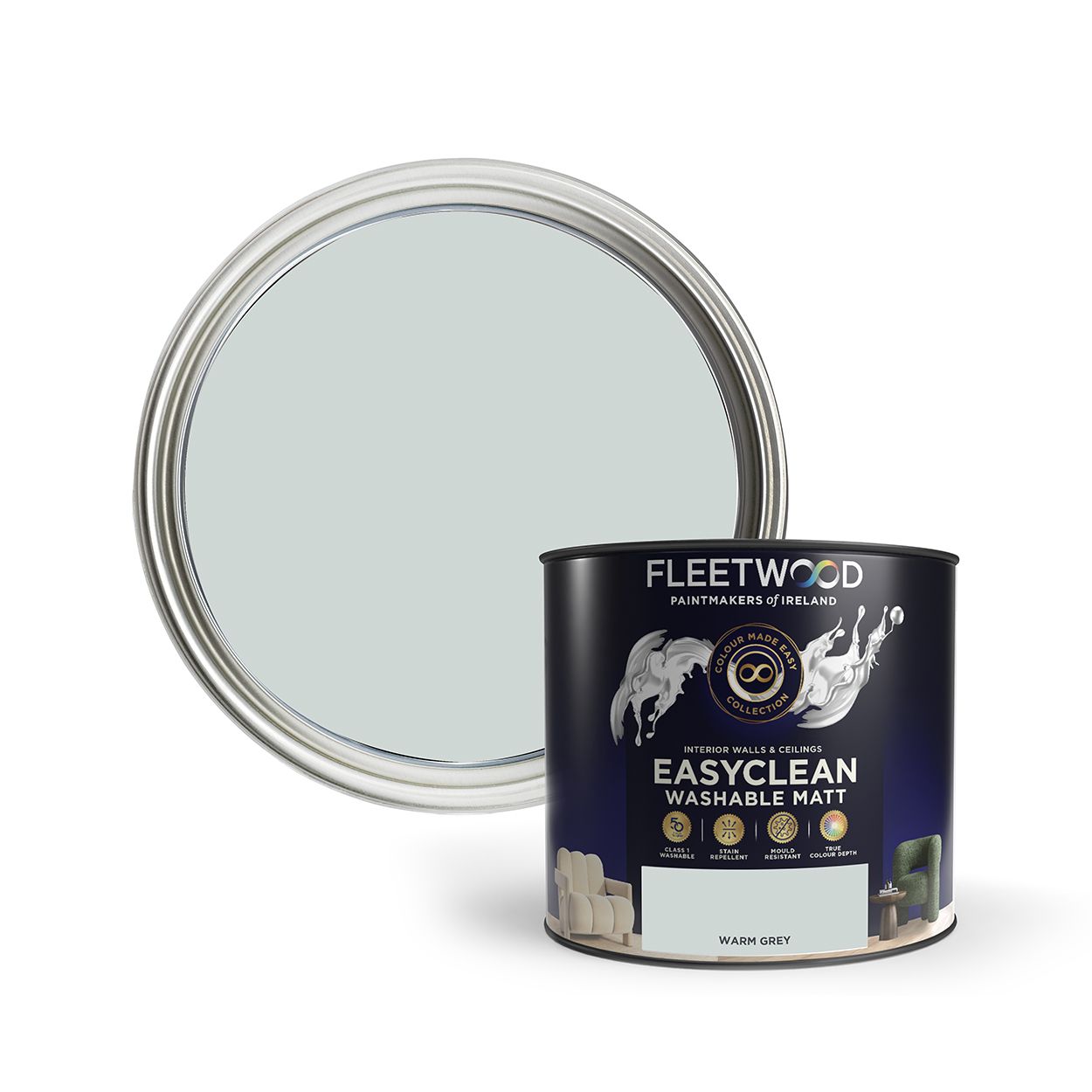 Fleetwood 2.5 Litre Easy Clean Matt Warm Grey