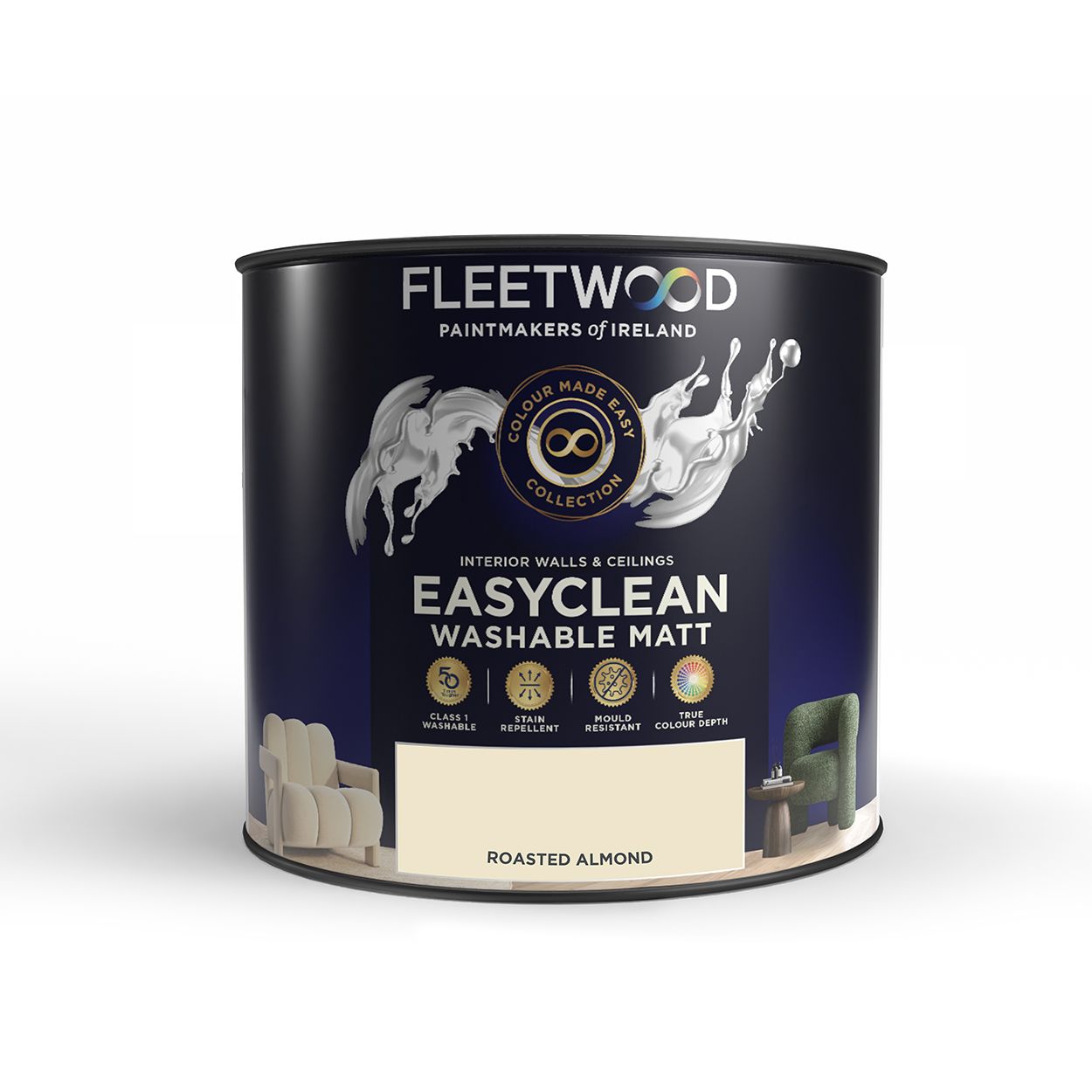 Fleetwood 2.5 Litre Easy Clean Roasted Almond