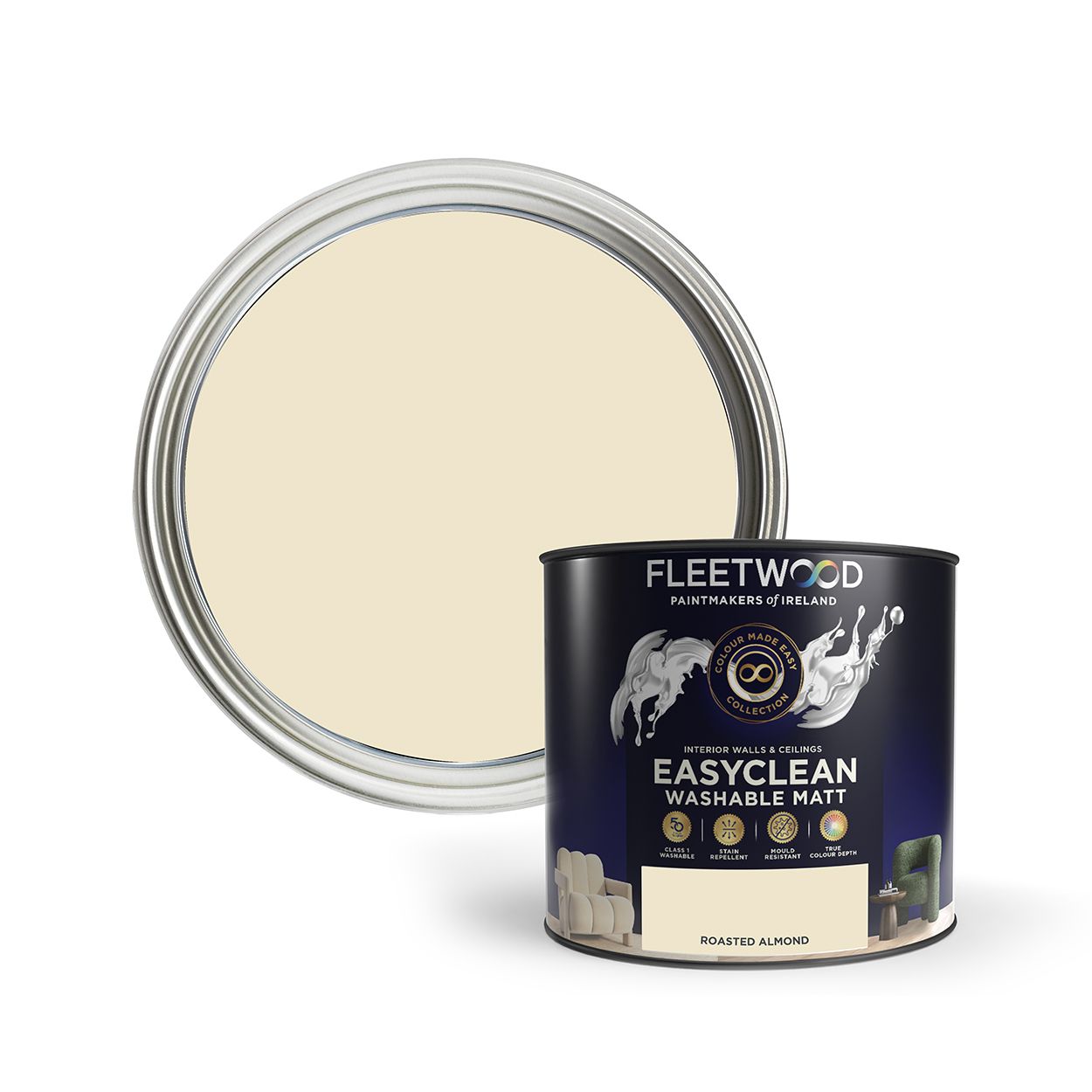 Fleetwood 2.5 Litre Easy Clean Roasted Almond