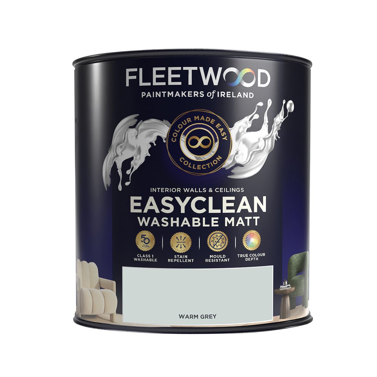 Fleetwood 5 Litre Easy Clean Matt Warm Grey
