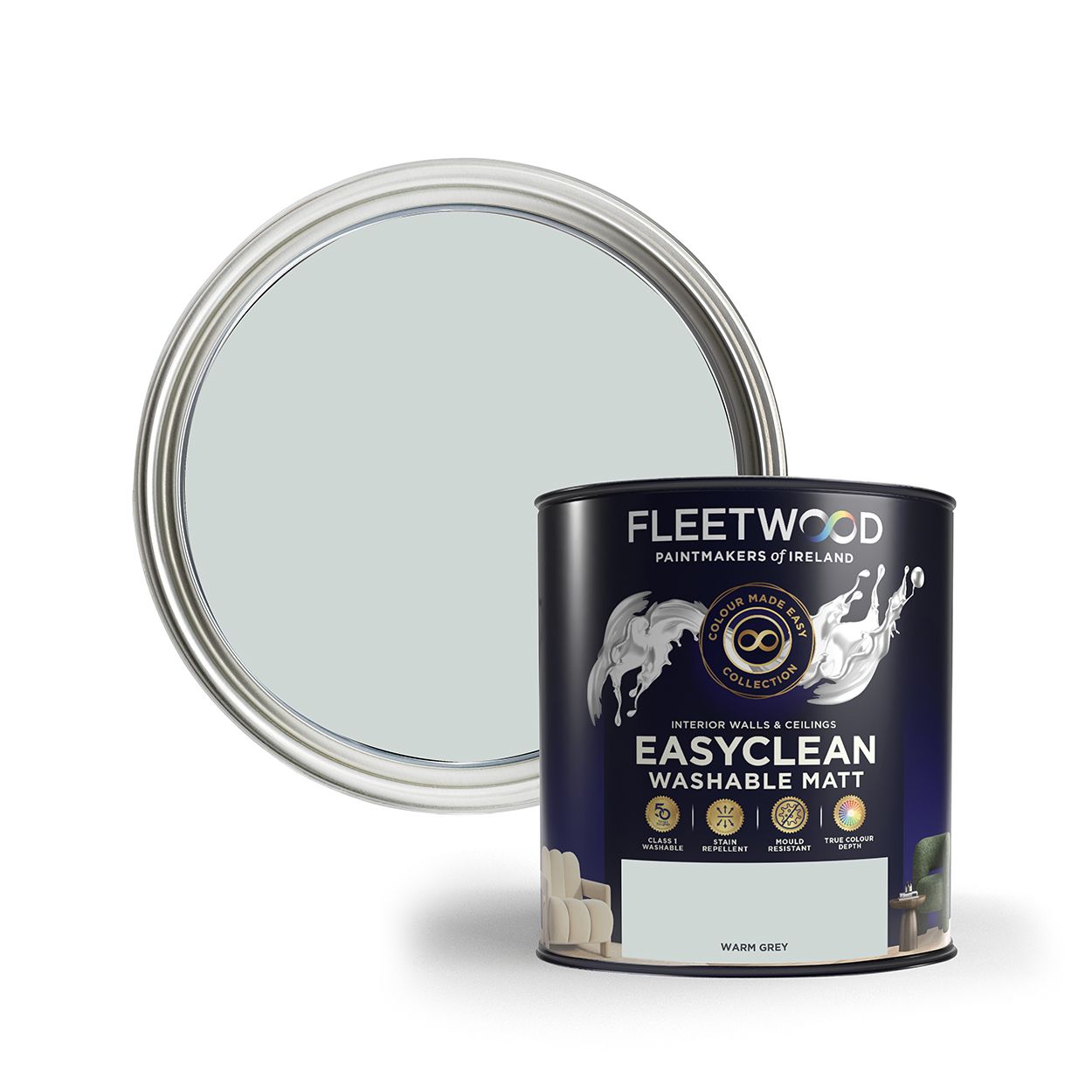 Fleetwood 5 Litre Easy Clean Matt Warm Grey