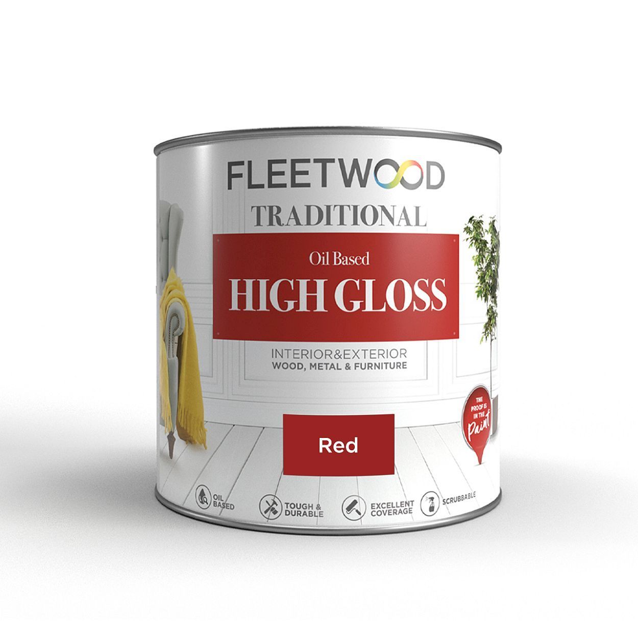 Fleetwood 750ml Gloss Signal Red