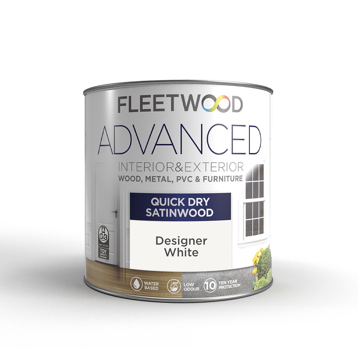 Fleetwood 750ml Quick Dry Satinwood Designer White