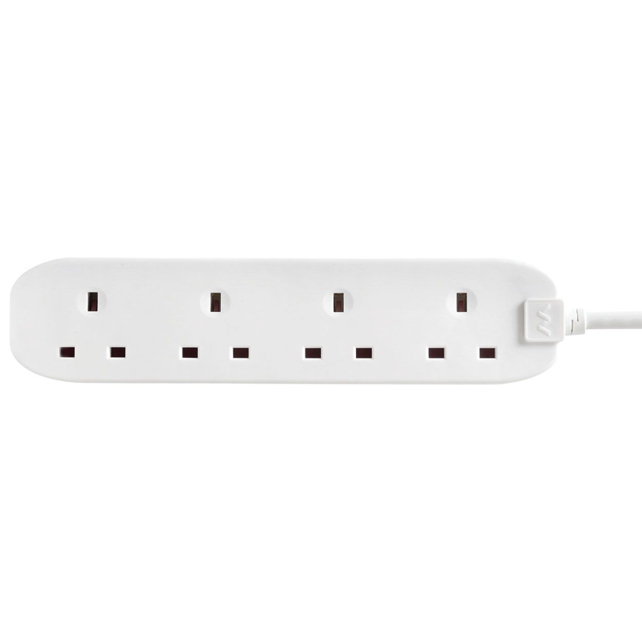 Masterplug 1 Metre 4 Gang 10A Extension Lead