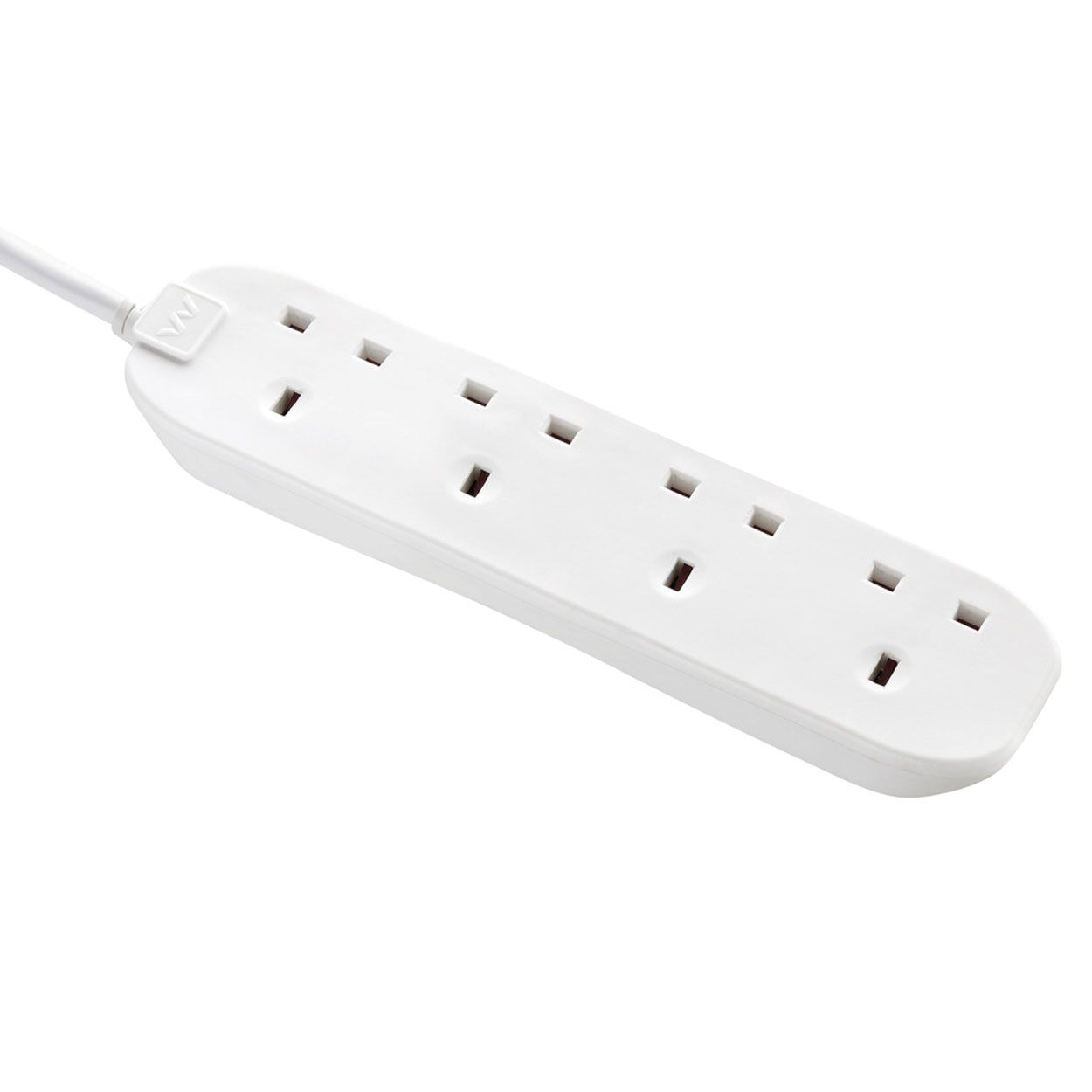 Masterplug 1 Metre 4 Gang 10A Extension Lead