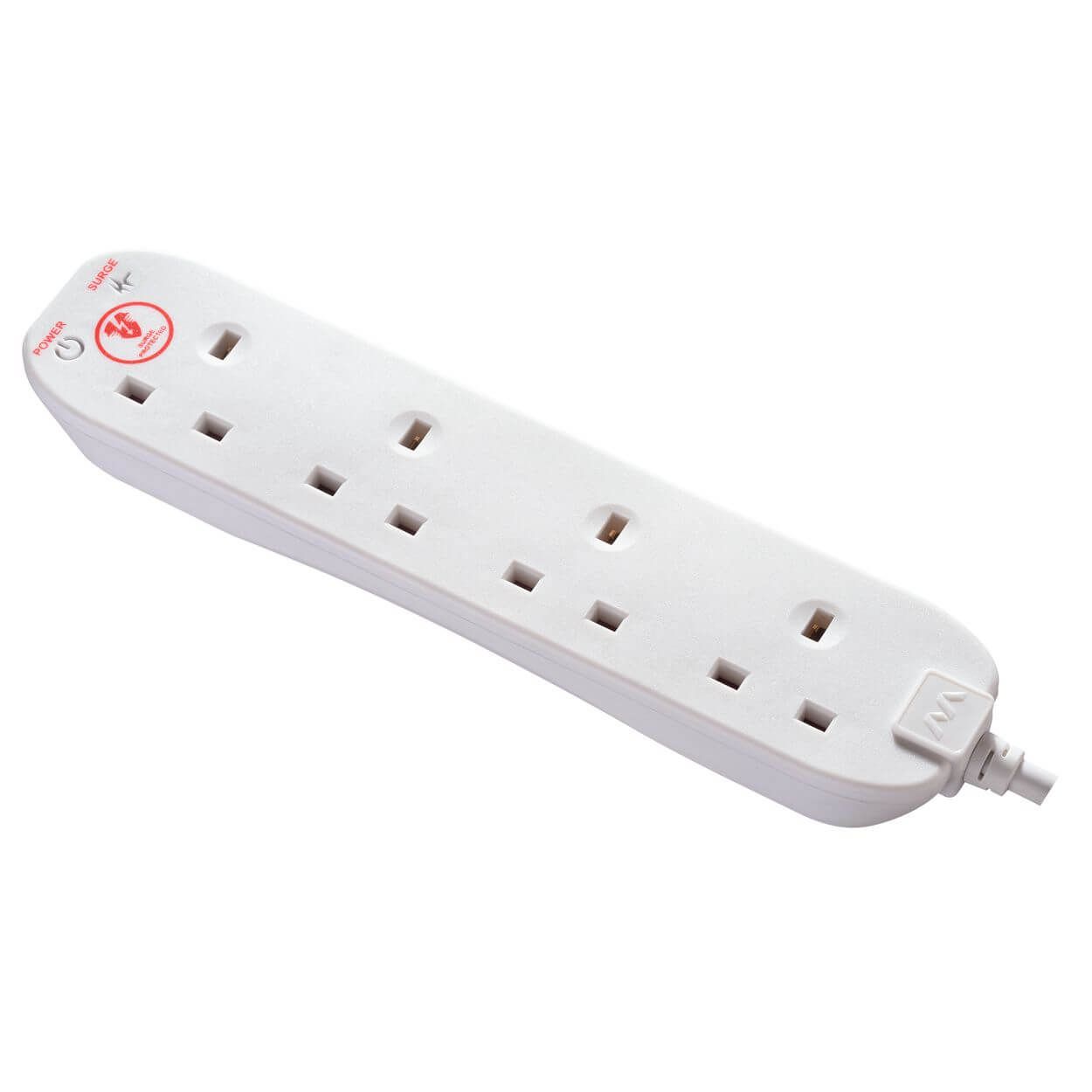 Masterplug 2 Metre Surge Protected Extension Lead