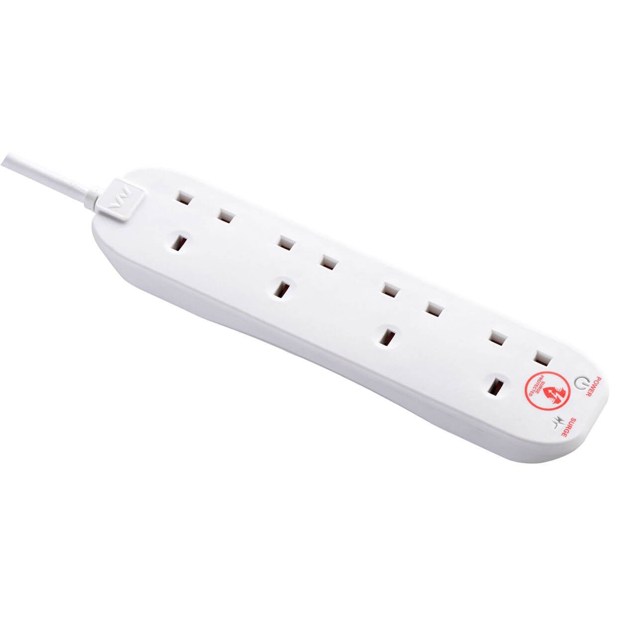 Masterplug 2 Metre Surge Protected Extension Lead