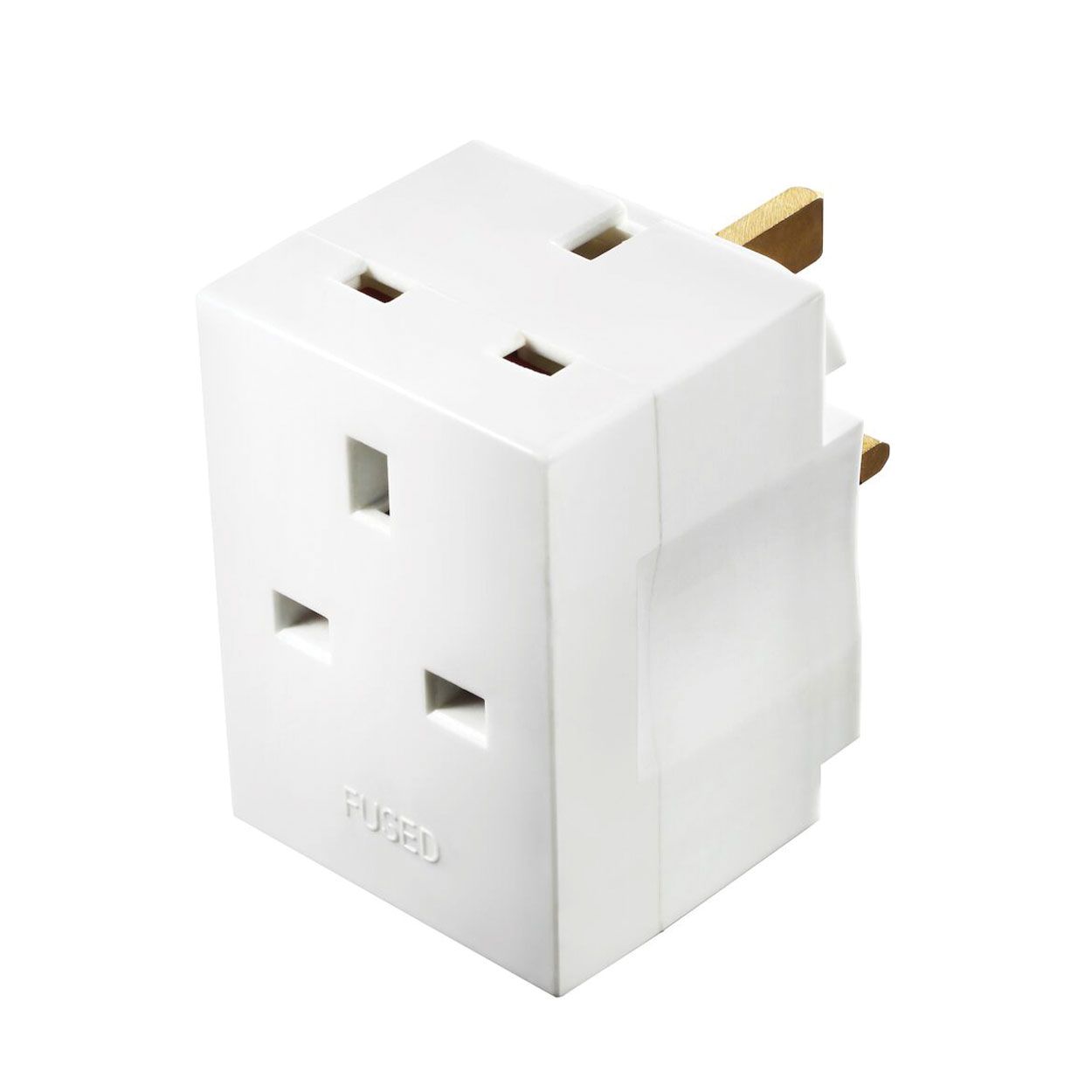 Masterplug 13A 3 Gang Fused Adaptor