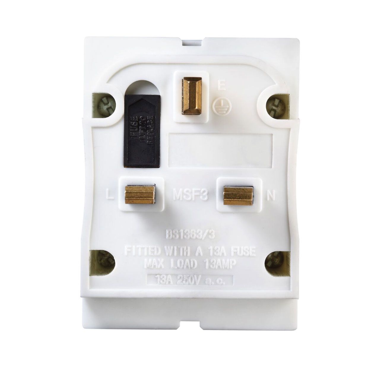 Masterplug 13A 3 Gang Fused Adaptor
