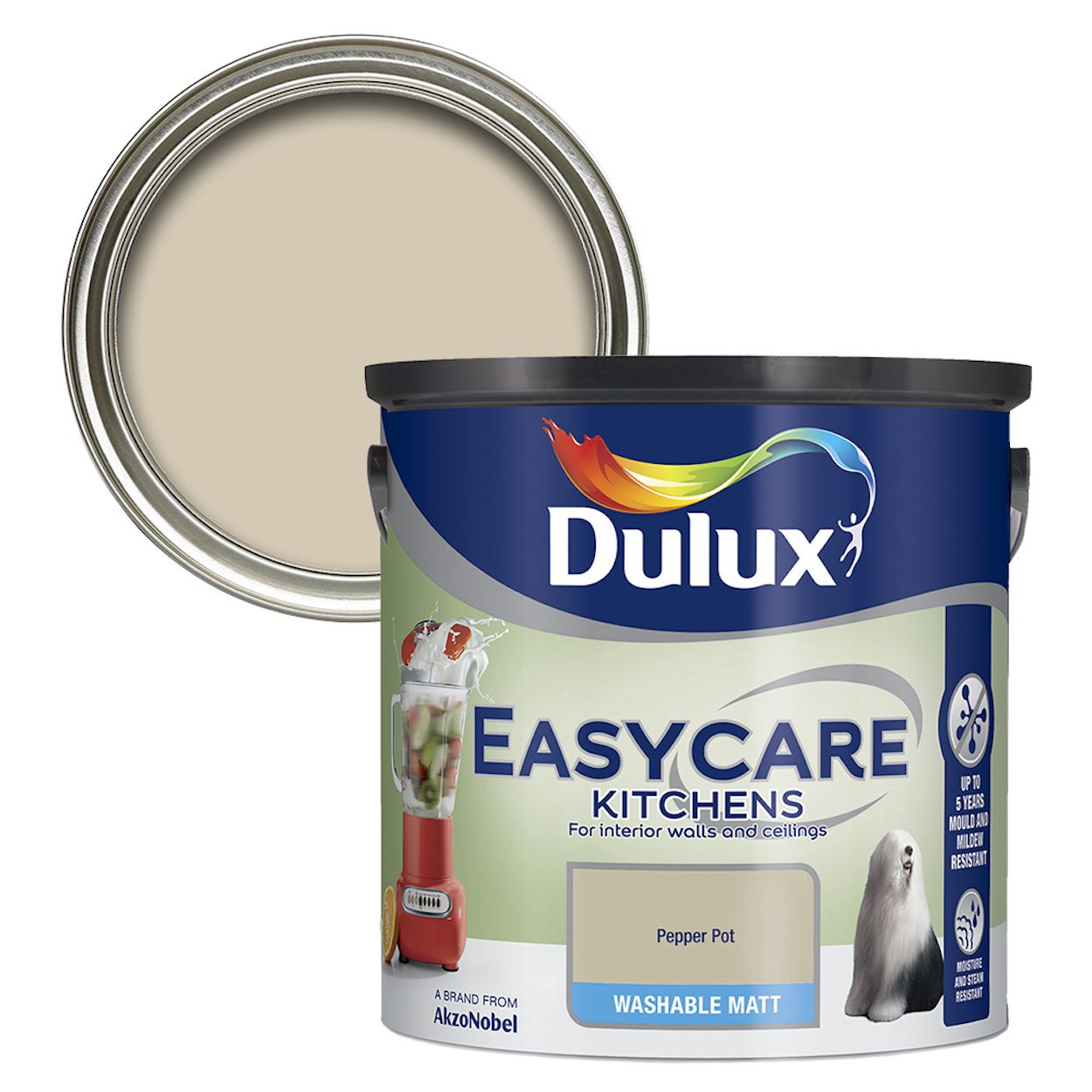 Dulux Easycare Kitchens Pepper Pot 2.5L