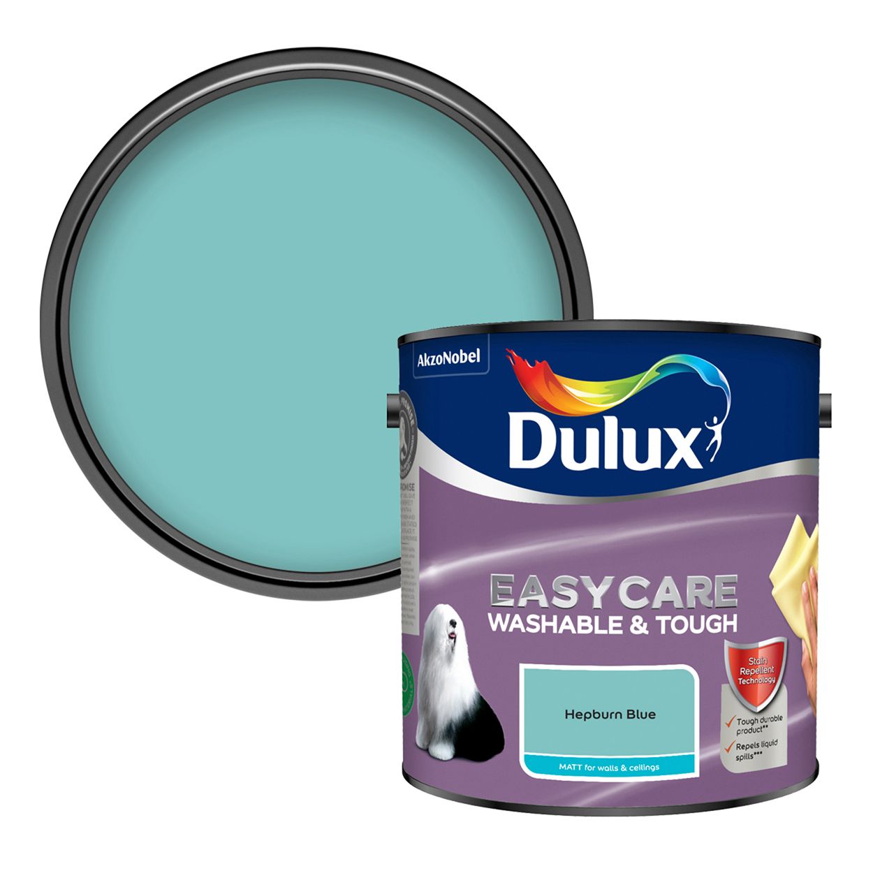 Dulux Easycare Washable & Tough Matt Hepburn Blue 2.5L