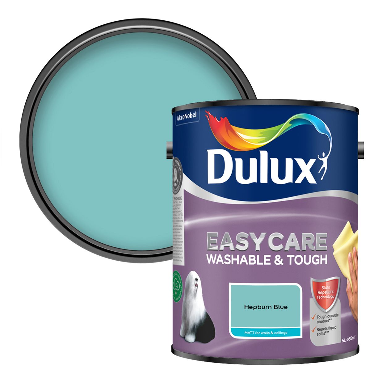 Dulux Easycare Washable & Tough Matt Hepburn Blue 5L